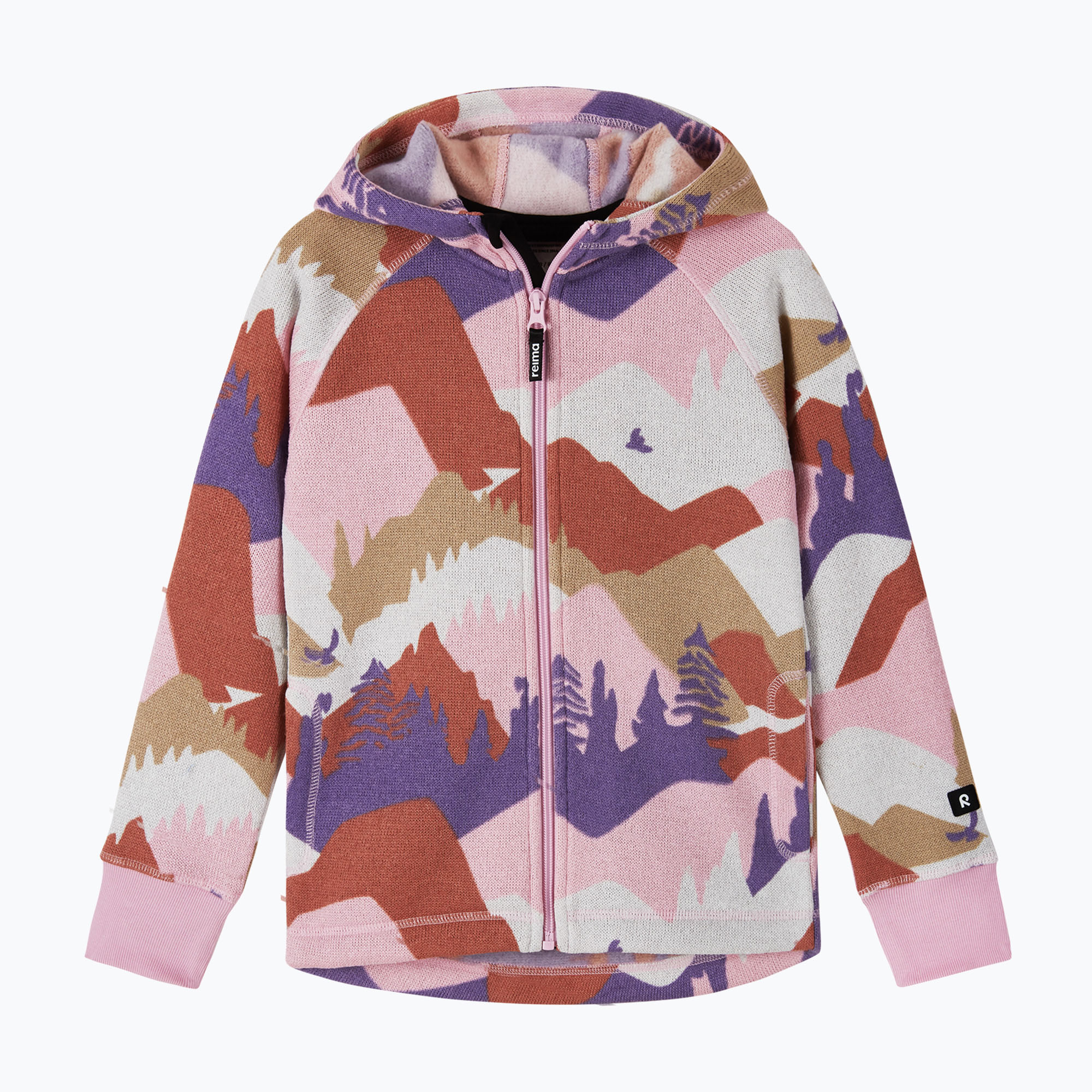 Детски поларен суитшърт Reima Northern Fleece Hoodie grey pink