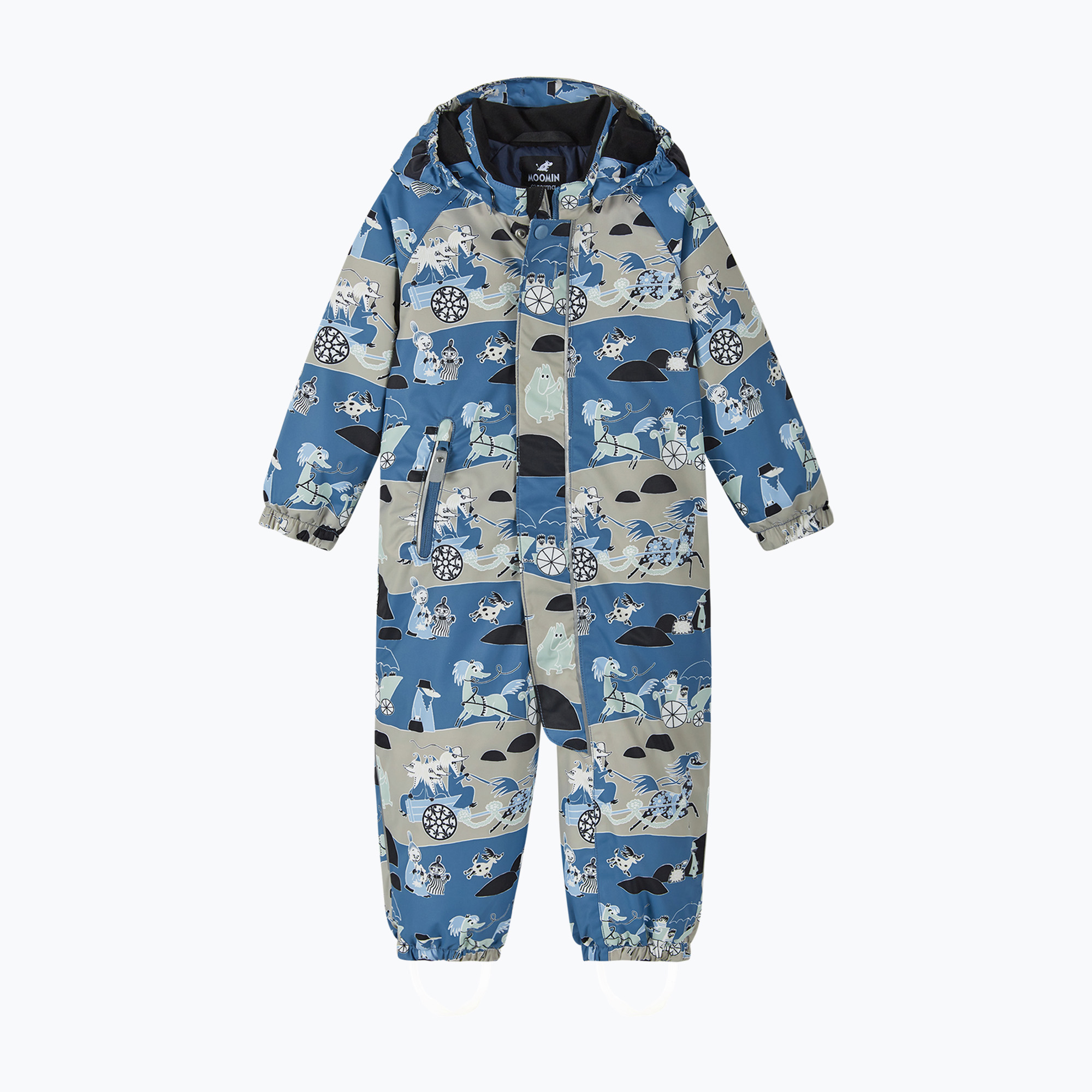 Детски скиорски гащеризон Reima Puhuri blue ocean