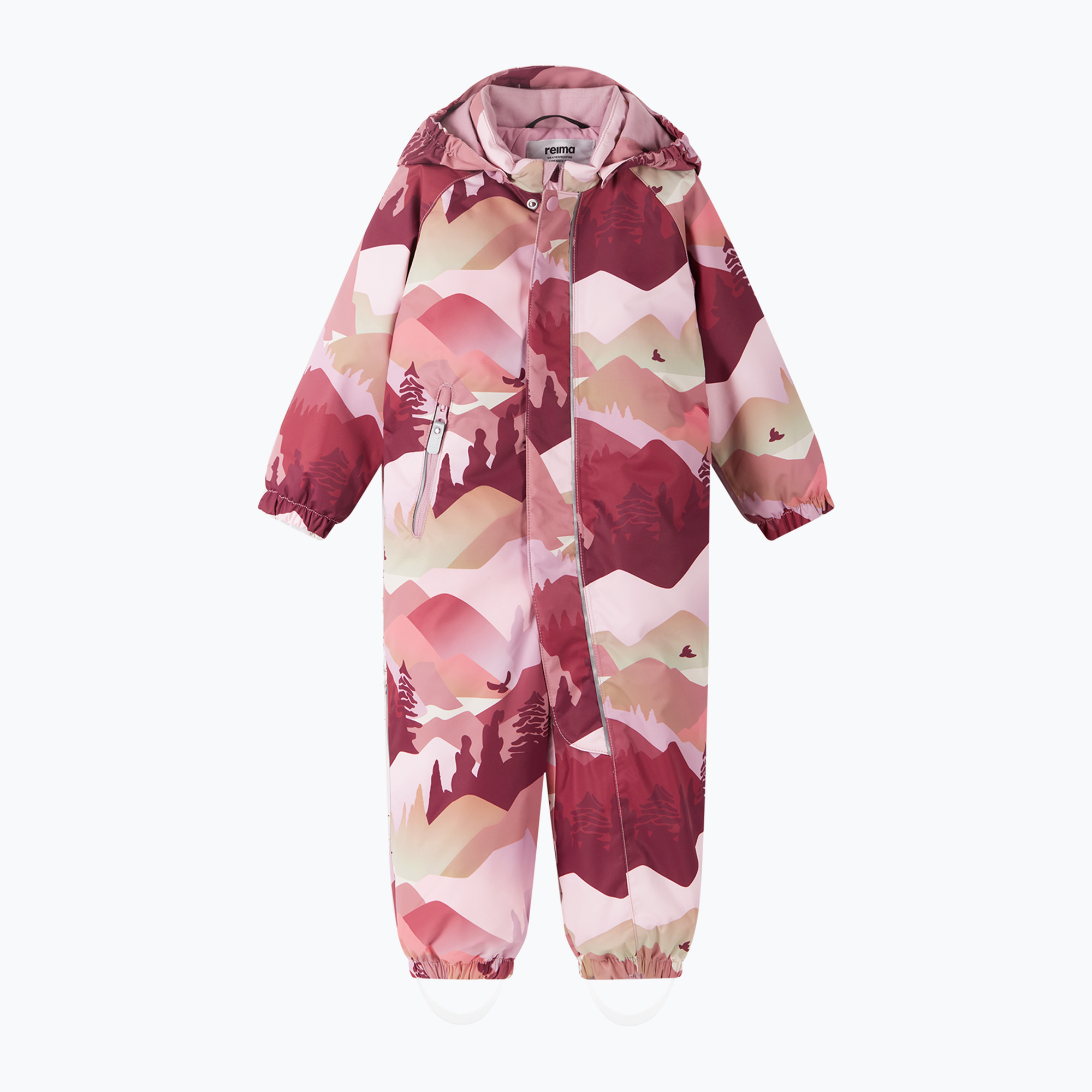 Detská kombinéza Reima Puhuri grey pink