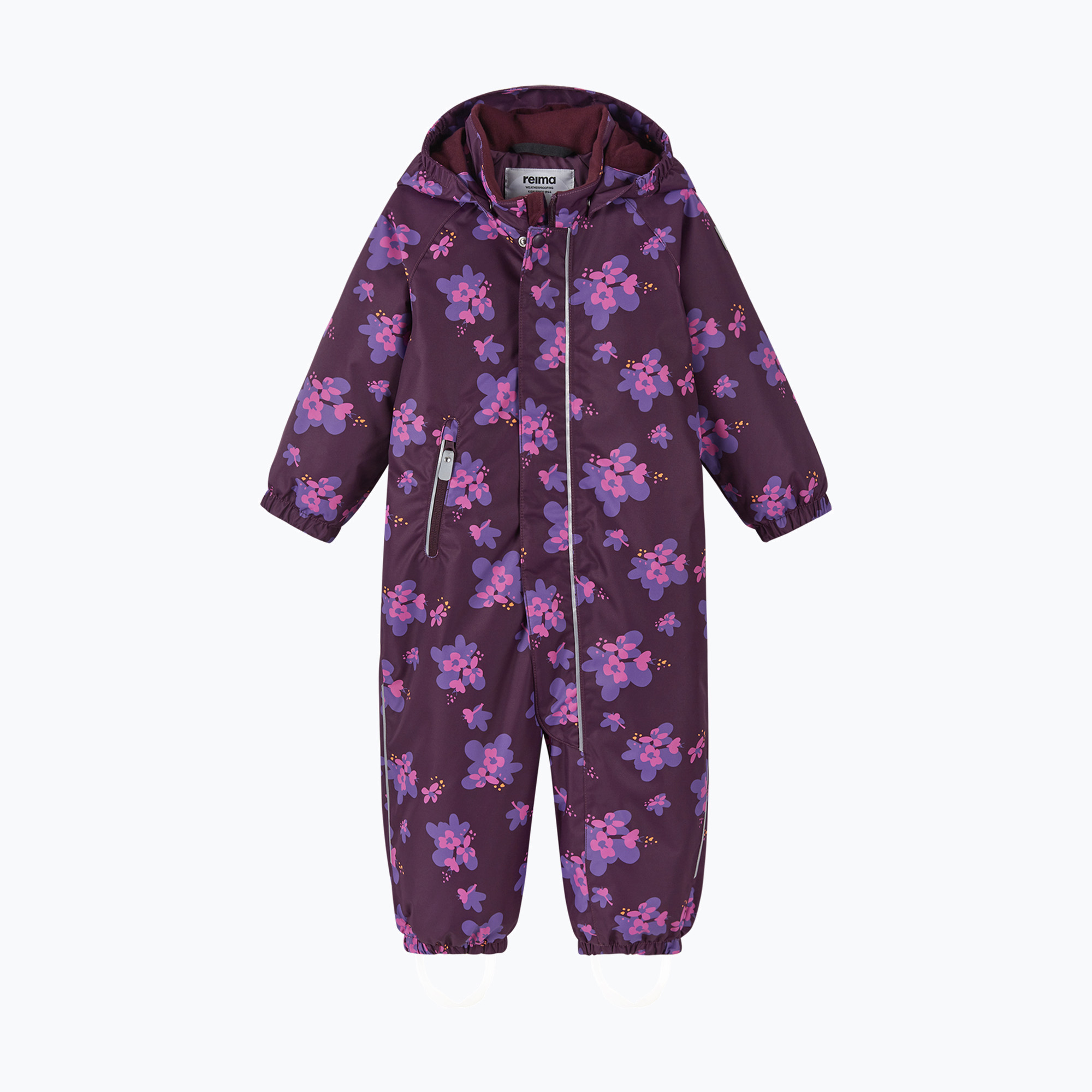 Детски скиорски гащеризон Reima Puhuri deep purple