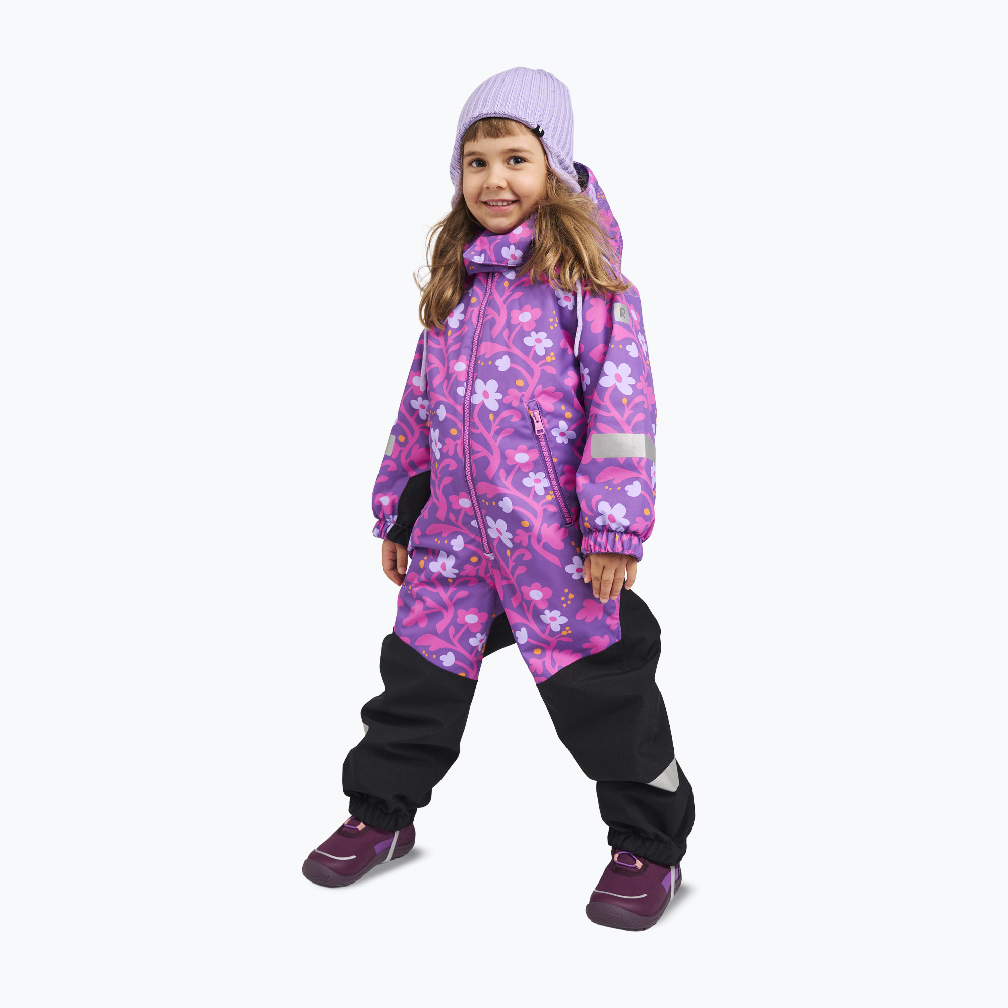 Детски гащеризон Reima Kurikka plum purple
