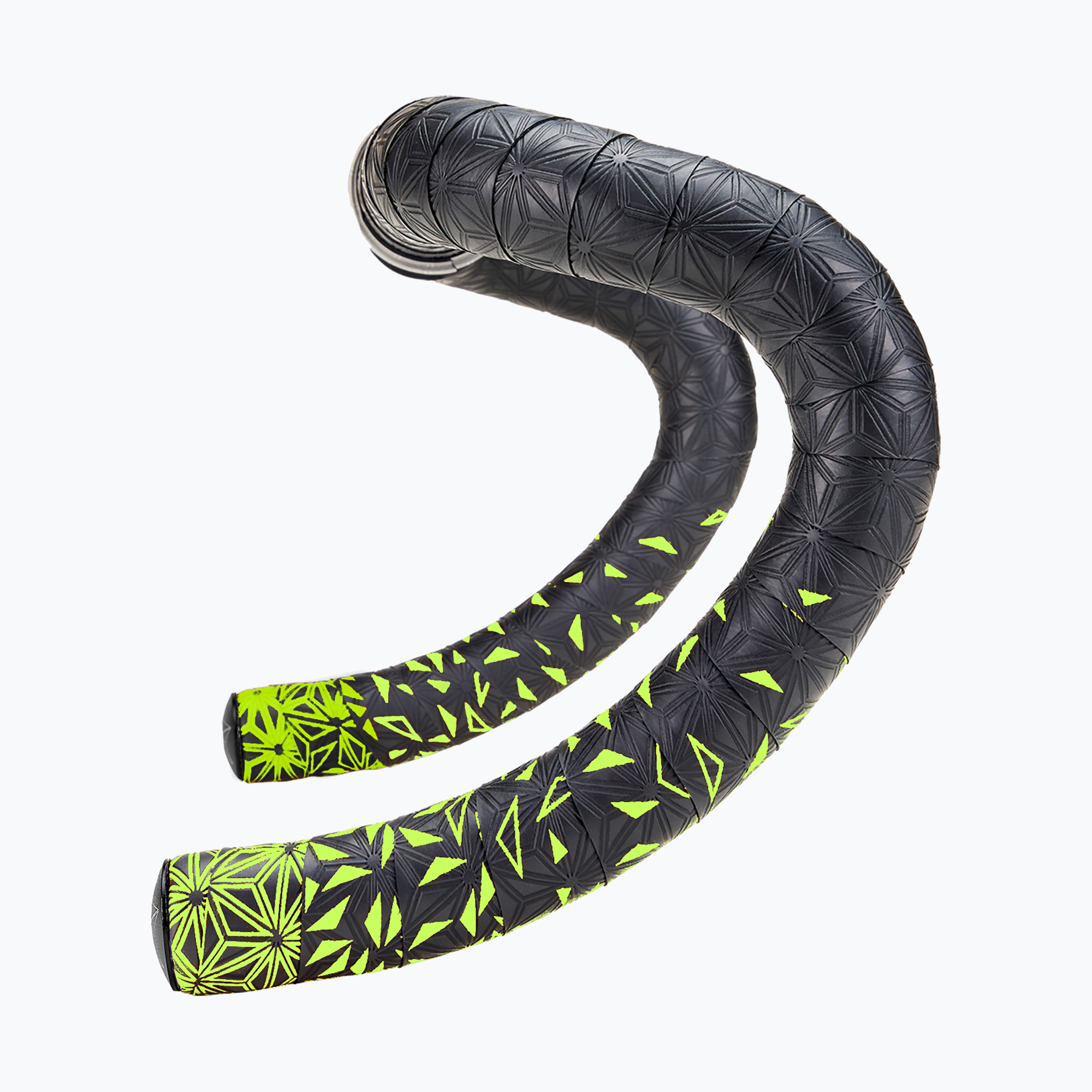 SUPACAZ Super Sticky Kush Kush Star Fade neon galben star fade/neon yellow plugs wrap pentru ghidon (Super Sticky Kush Star Fade BT-50)