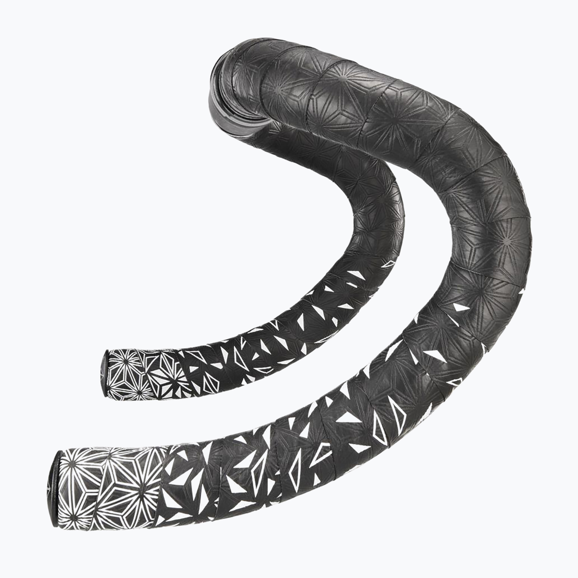 Обвивка на кормило SUPACAZ Super Sticky Kush Star Fade white star fade/ano black plugs