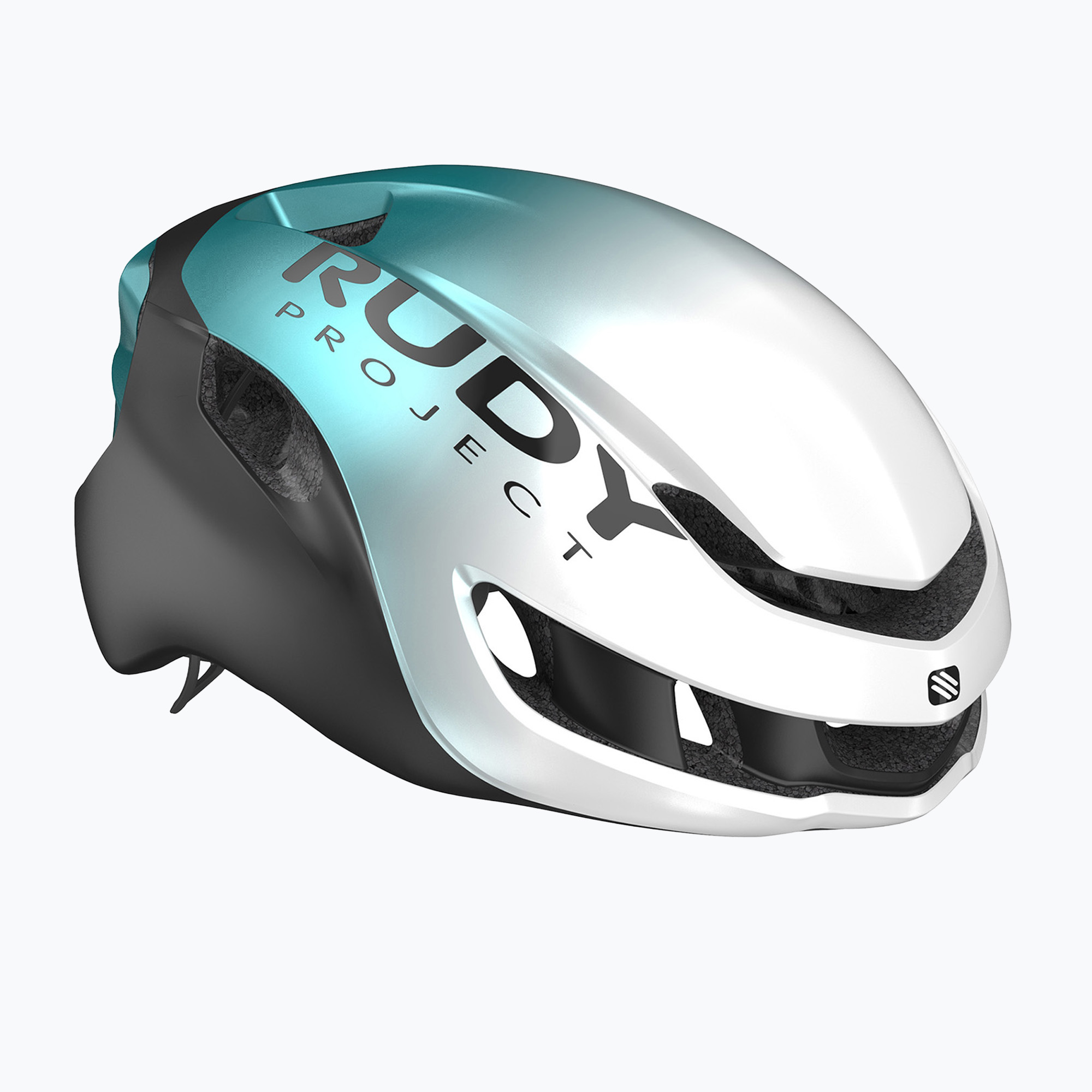 Велосипедна каска Rudy Project Nytron pearl/emerald/black metal matte