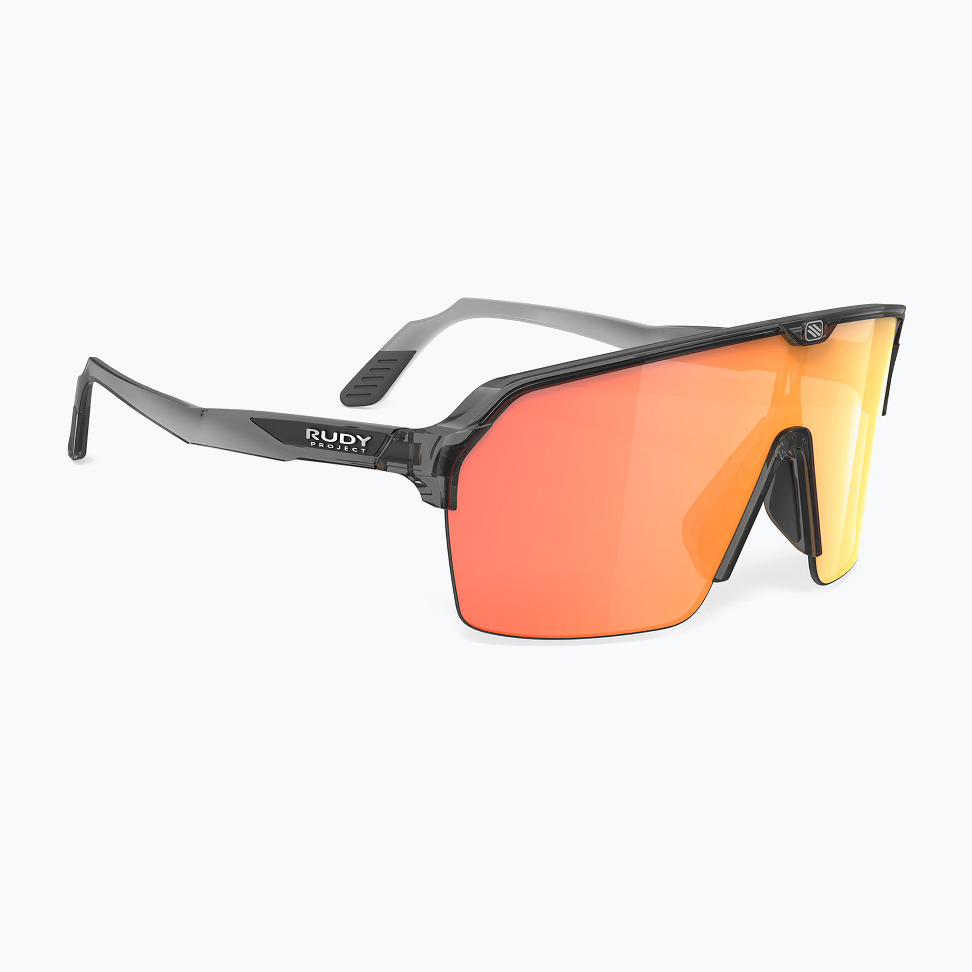 Sonnenbrille Rudy Project Spinshield Air crystal ash/multilaser orange