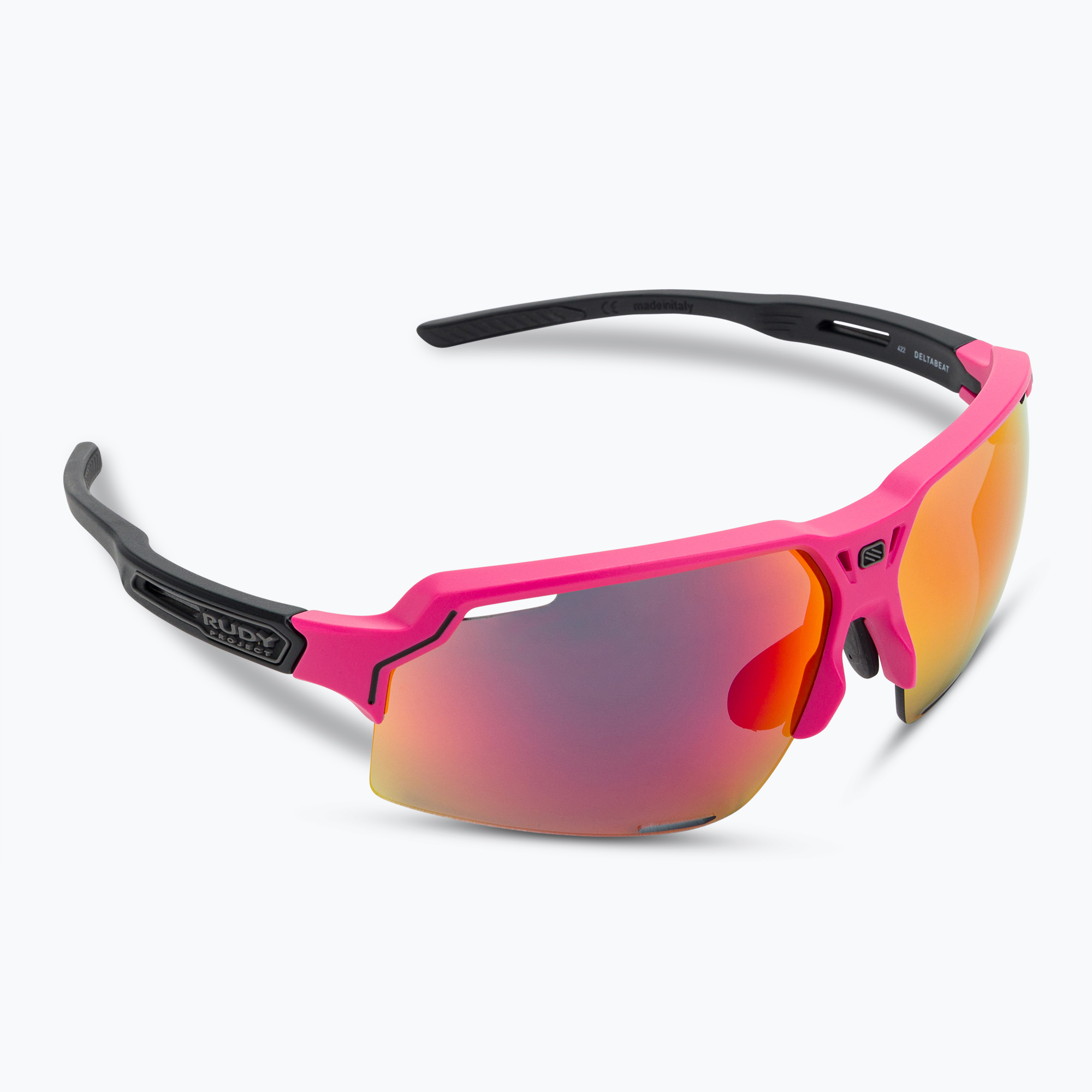Rudy Project Deltabeat rózsaszín fluo / fekete matt / multilézer piros napszemüveg SP7438900001 (Deltabeat SP743890-0001)