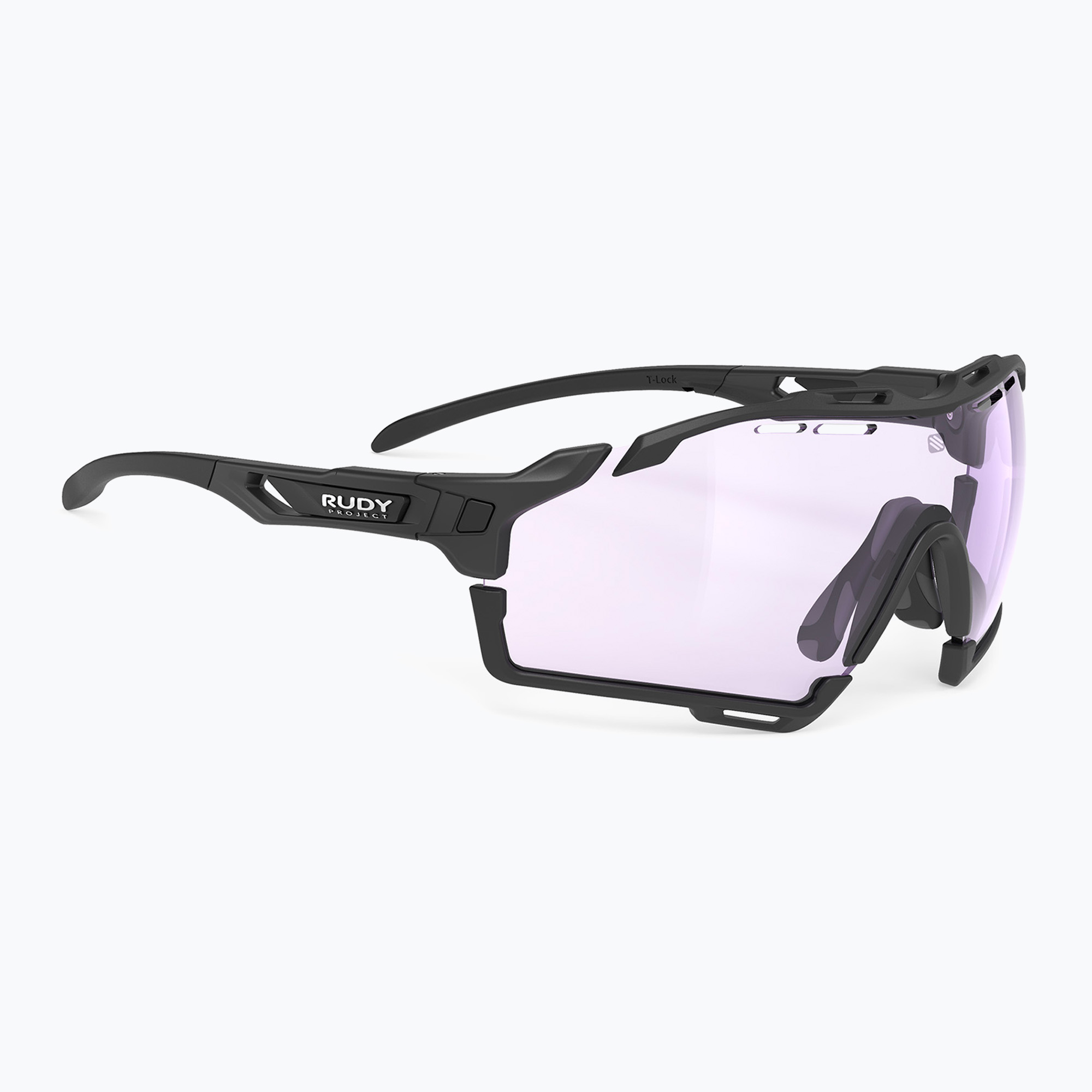 Occhiali da sole Rudy Project Cutline nero opaco/impactx fotocromatico 2 laser purple (Cutline SP637506-0001)