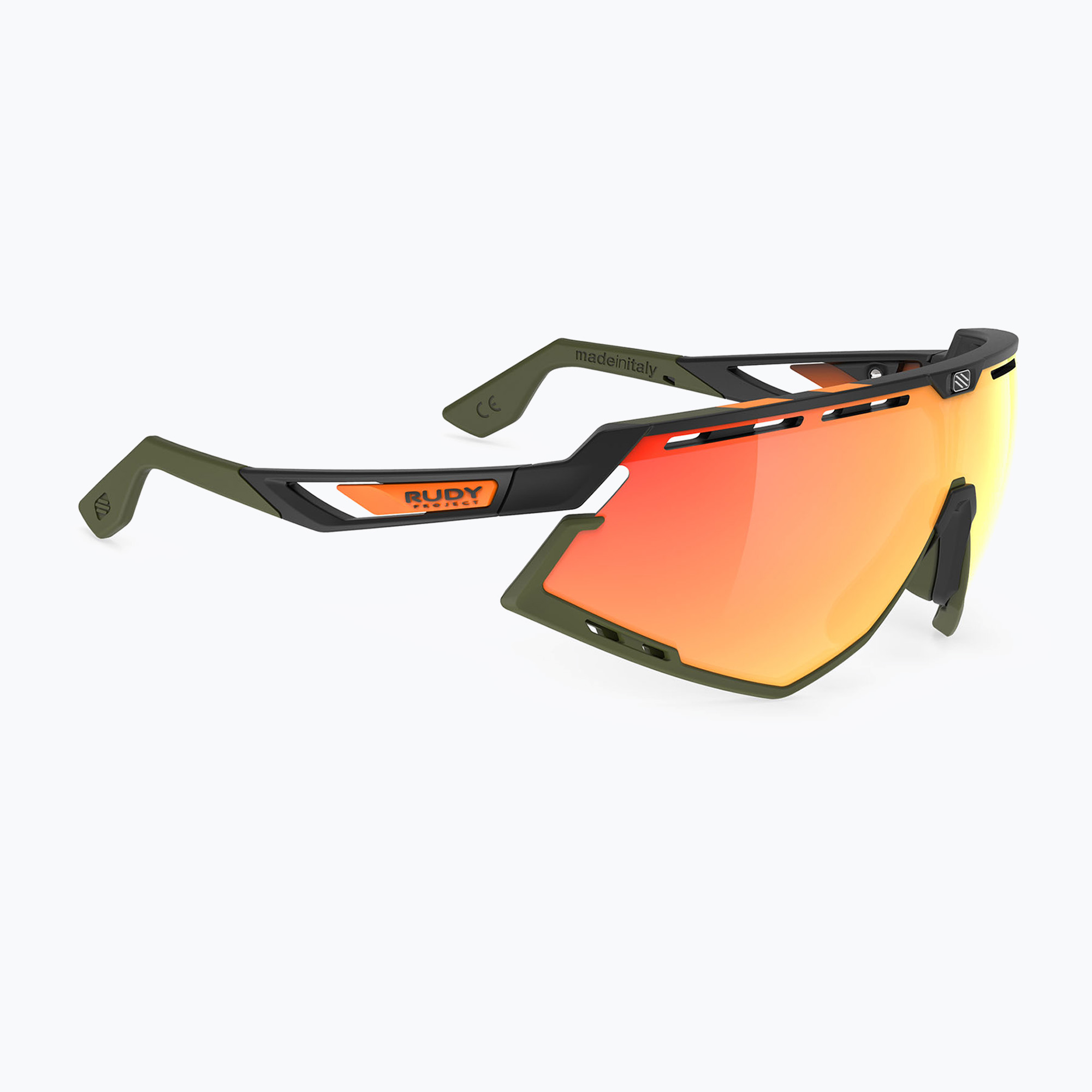 Napszemüveg Rudy Project Defender black matte/olive orange/multilaser orange (Defender SP524006-0020)