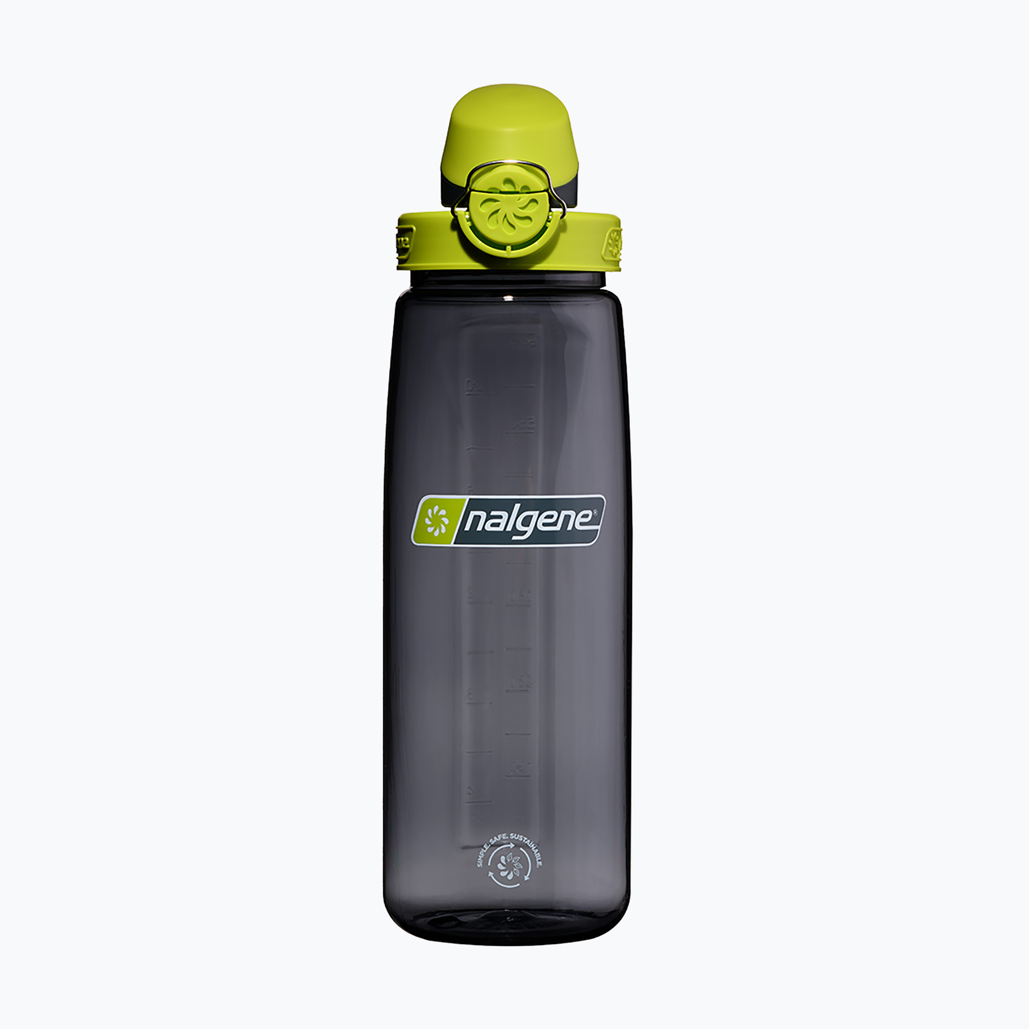 Туристическа бутилка Nalgene On The Fly 740 ml charcoal/lime cap