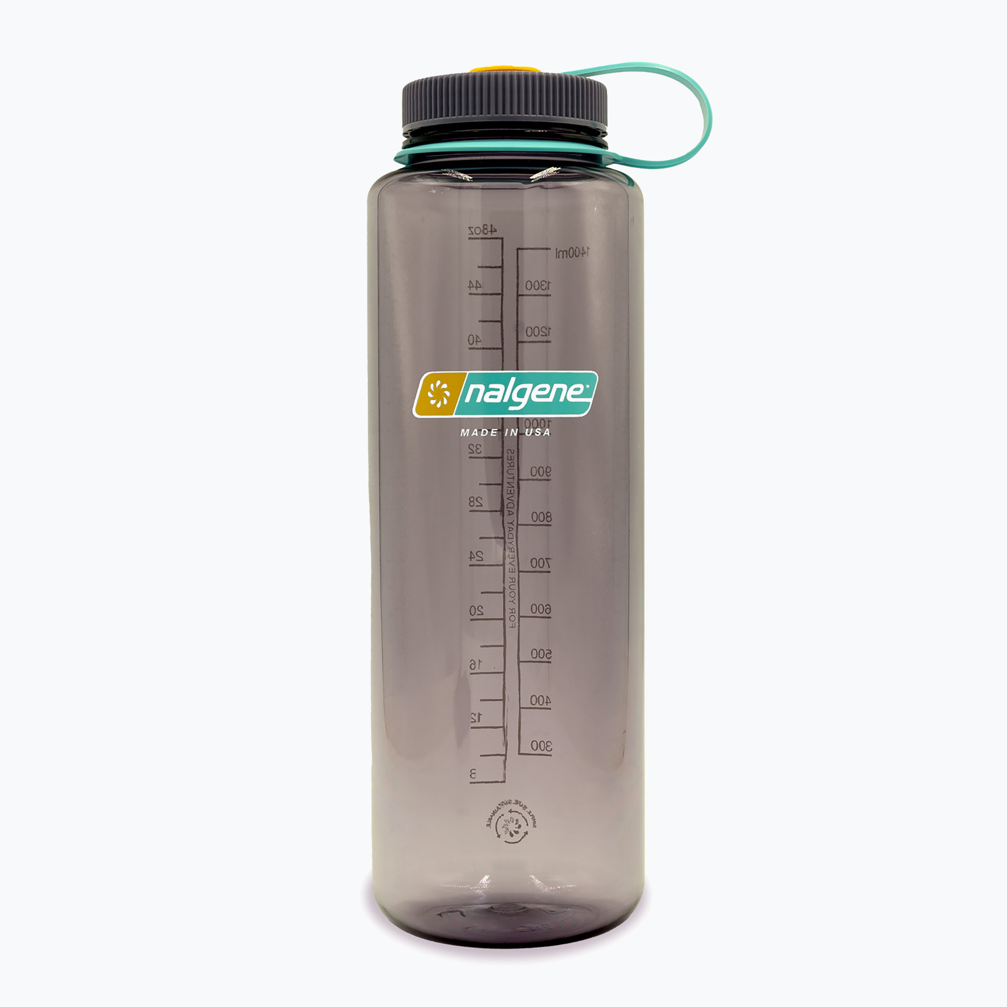 Туристическа бутилка Nalgene Wide Mouth Silo Sustain 1400 ml aubergine