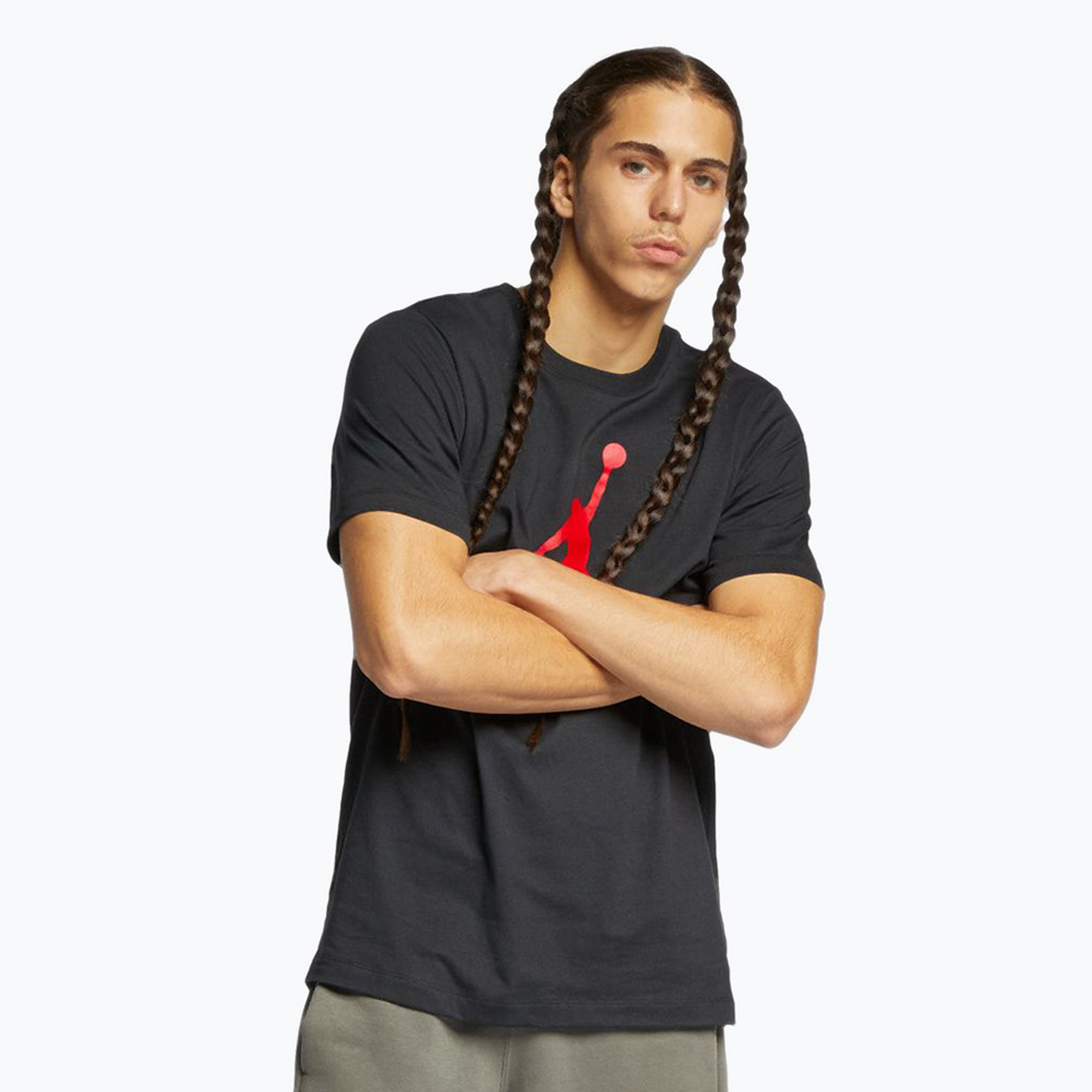 Pánske tričko Jordan Jumpman Flight black/gym red