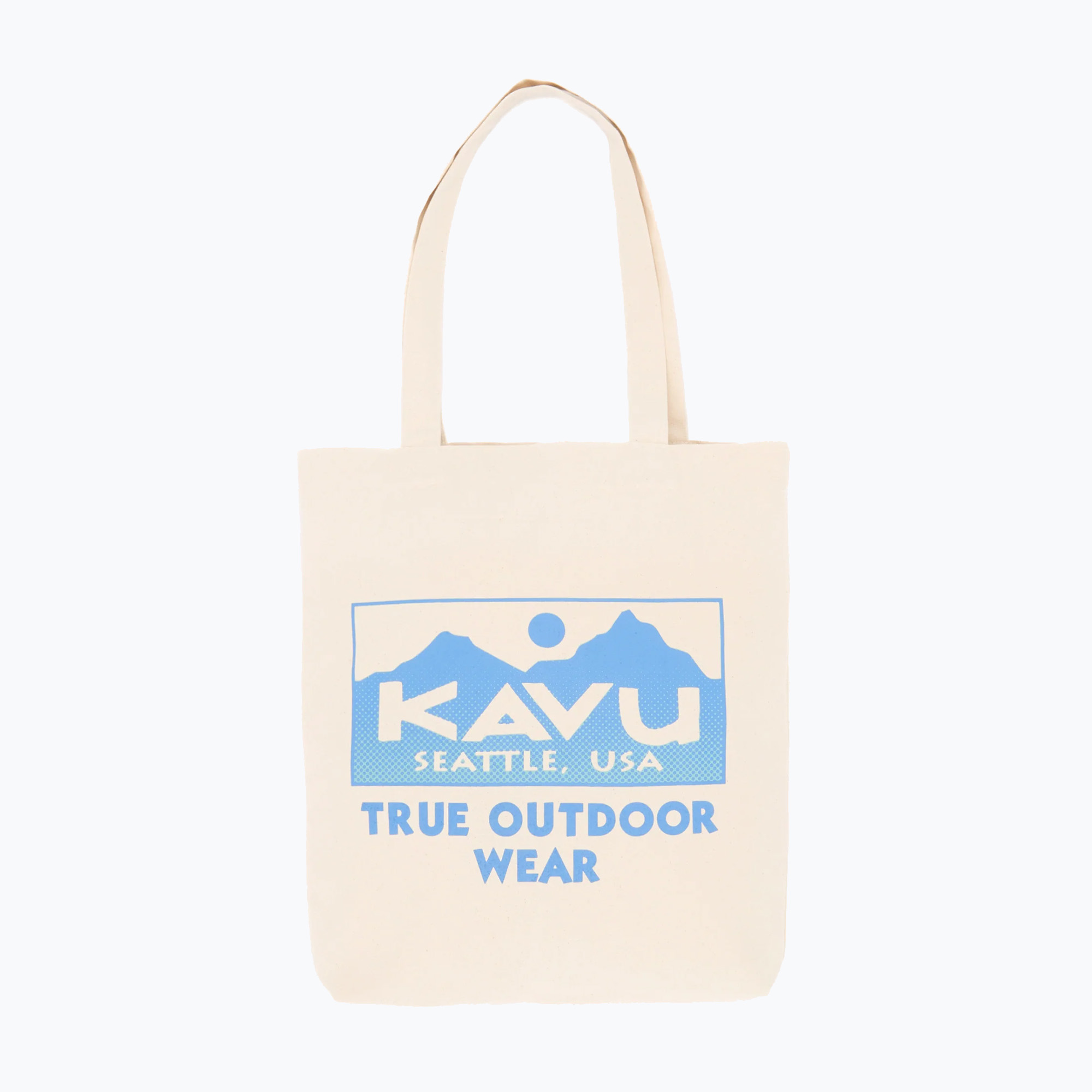KAVU Gradient Logo Tote бежово/синя чанта