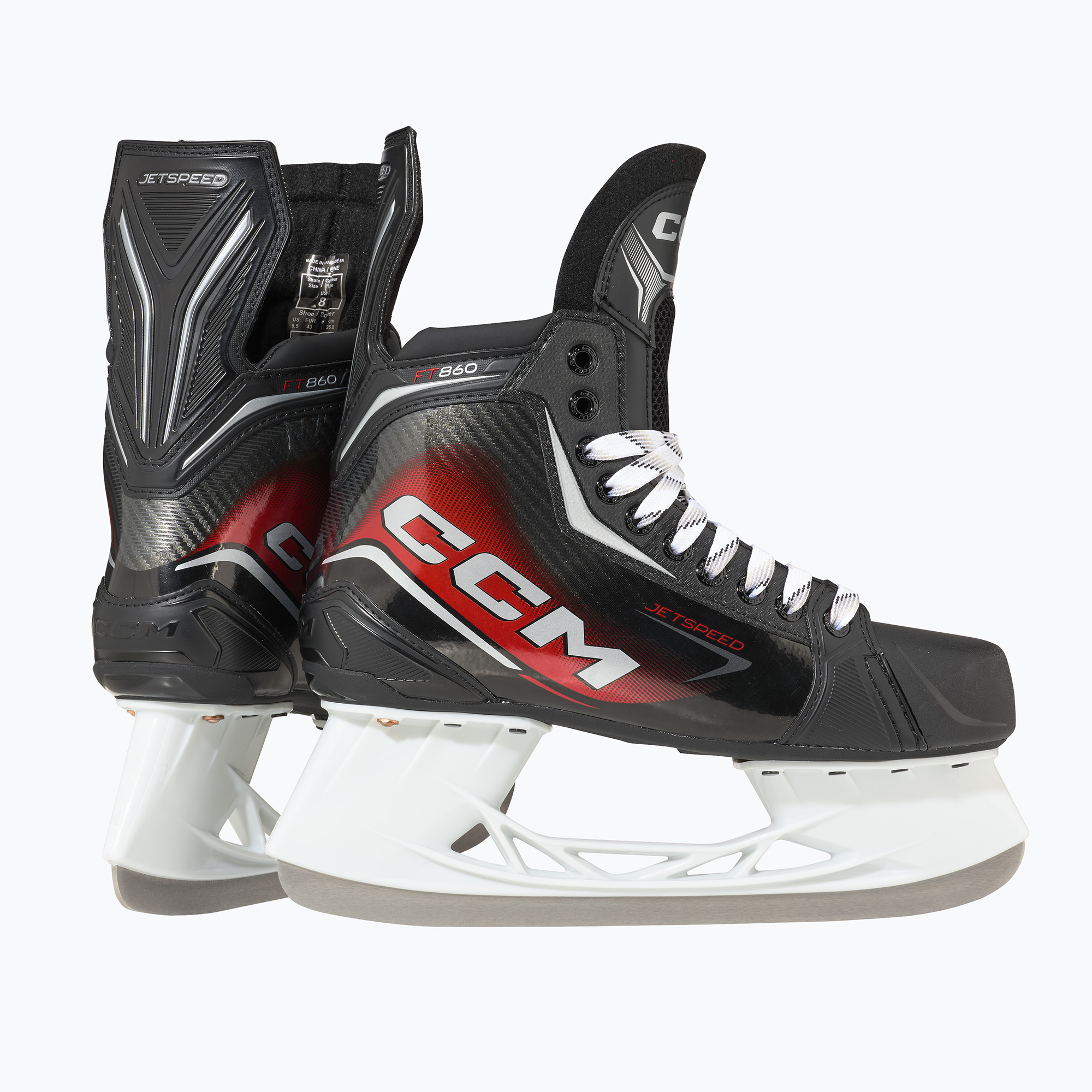Pattini da hockey su ghiaccio uomo CCM JetSpeed FT860 SR REG black (42 EU) (JetSpeed FT860 SR REG SK860-SR100REG)
