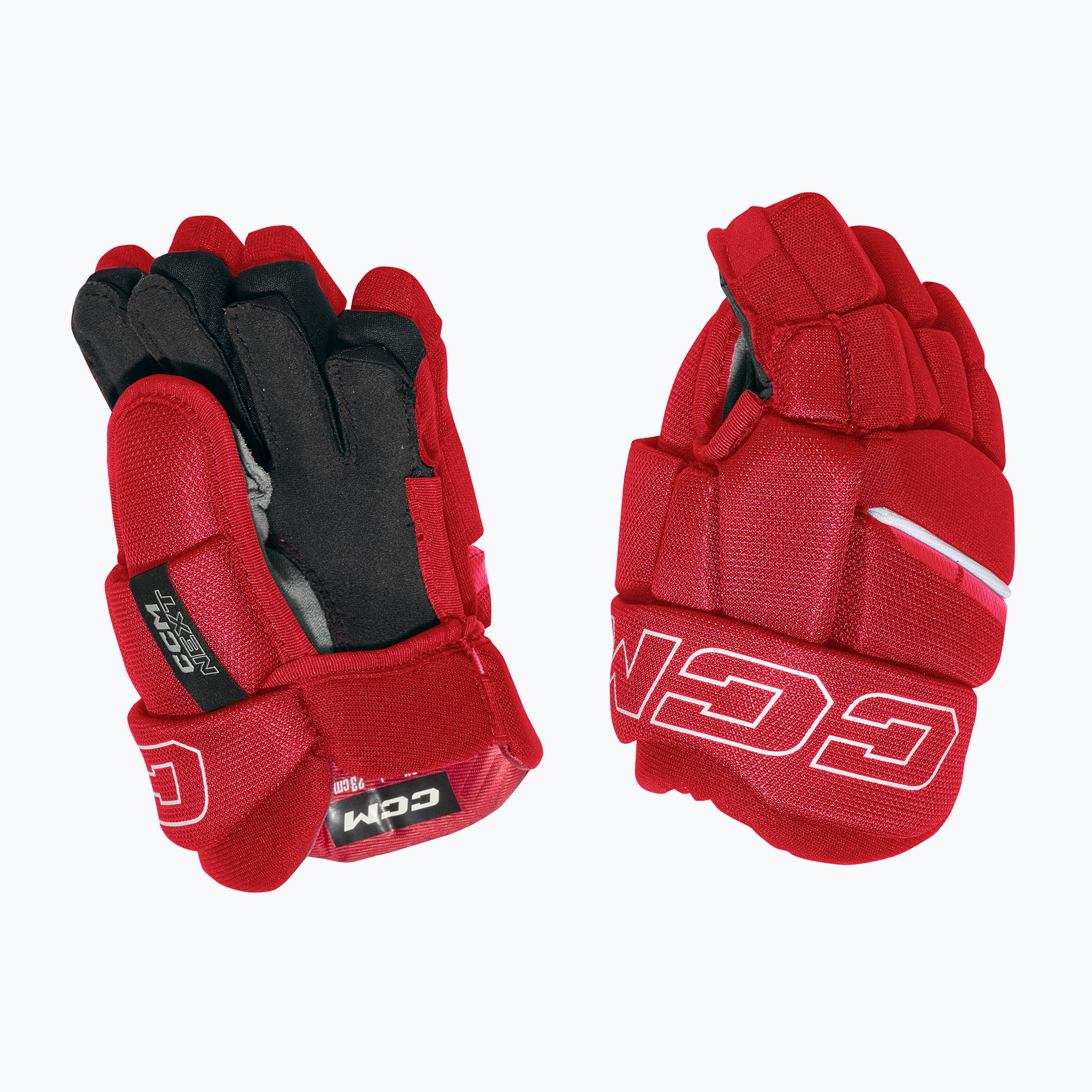 Детски хокейни ръкавици CCM Next JR Gloves red/white