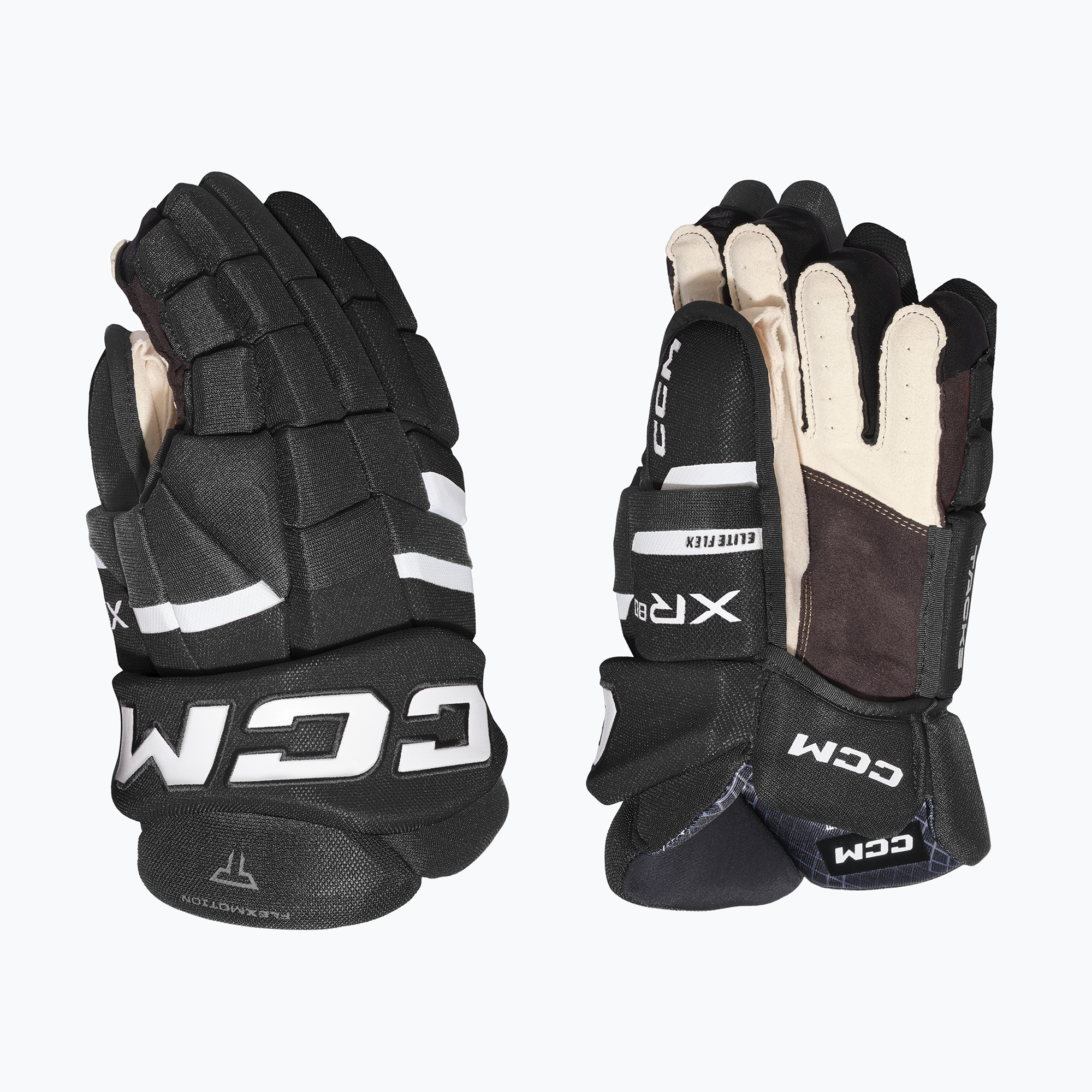 Детски хокейни ръкавици CCM Tacks XR80 JR Gloves black/white