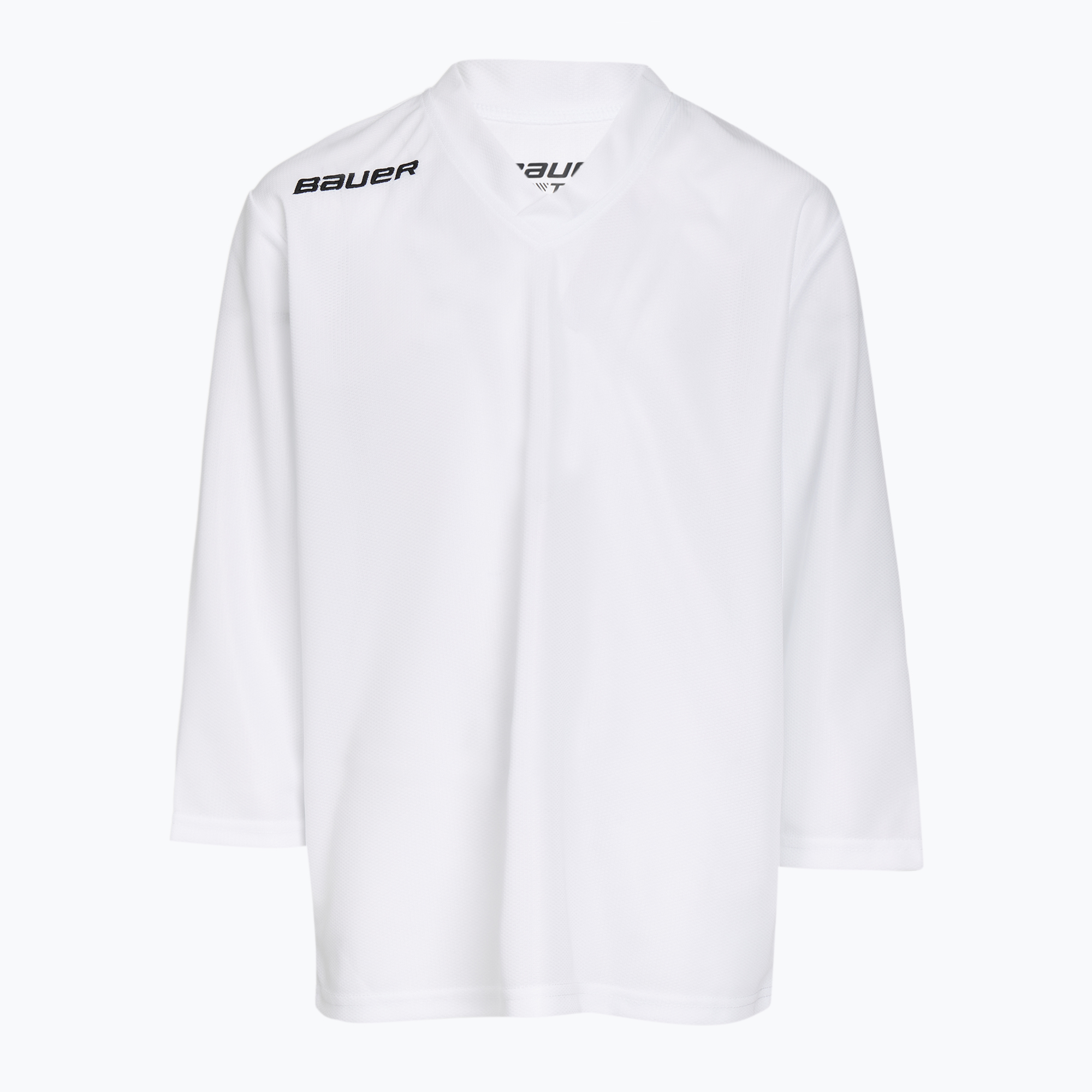 Детска блуза с дълъг ръкав за хокей Bauer Flex Practice Jersey Jr white