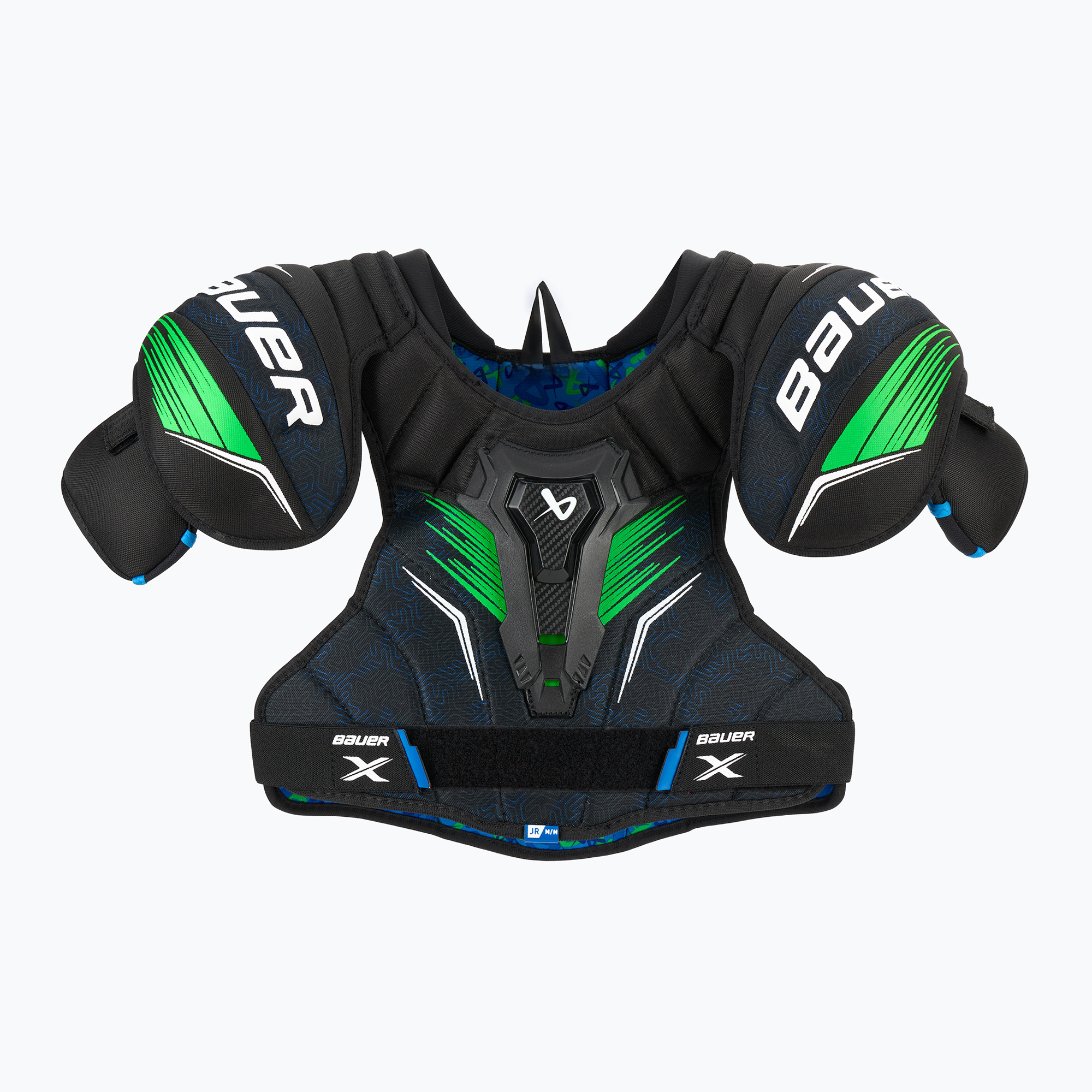 Детски хокейни раменни подложки Bauer X Shoulder Pad Jr black/green 