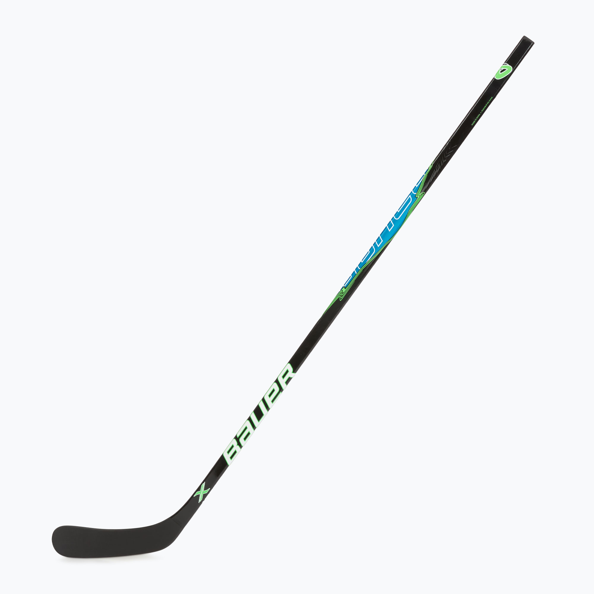 Детски хокеен стик Bauer X Series Grip Jr F40 R black/blue/green