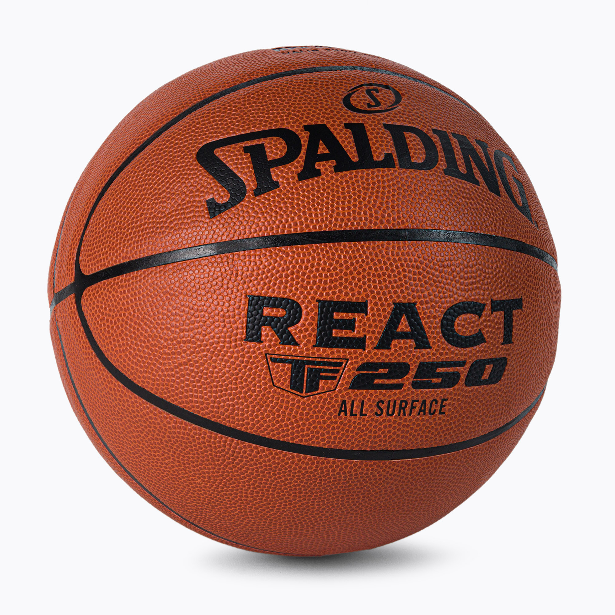 Piłka do koszykówki Spalding TF-250 React Logo FIBA pomarańczowa rozmiar 7 