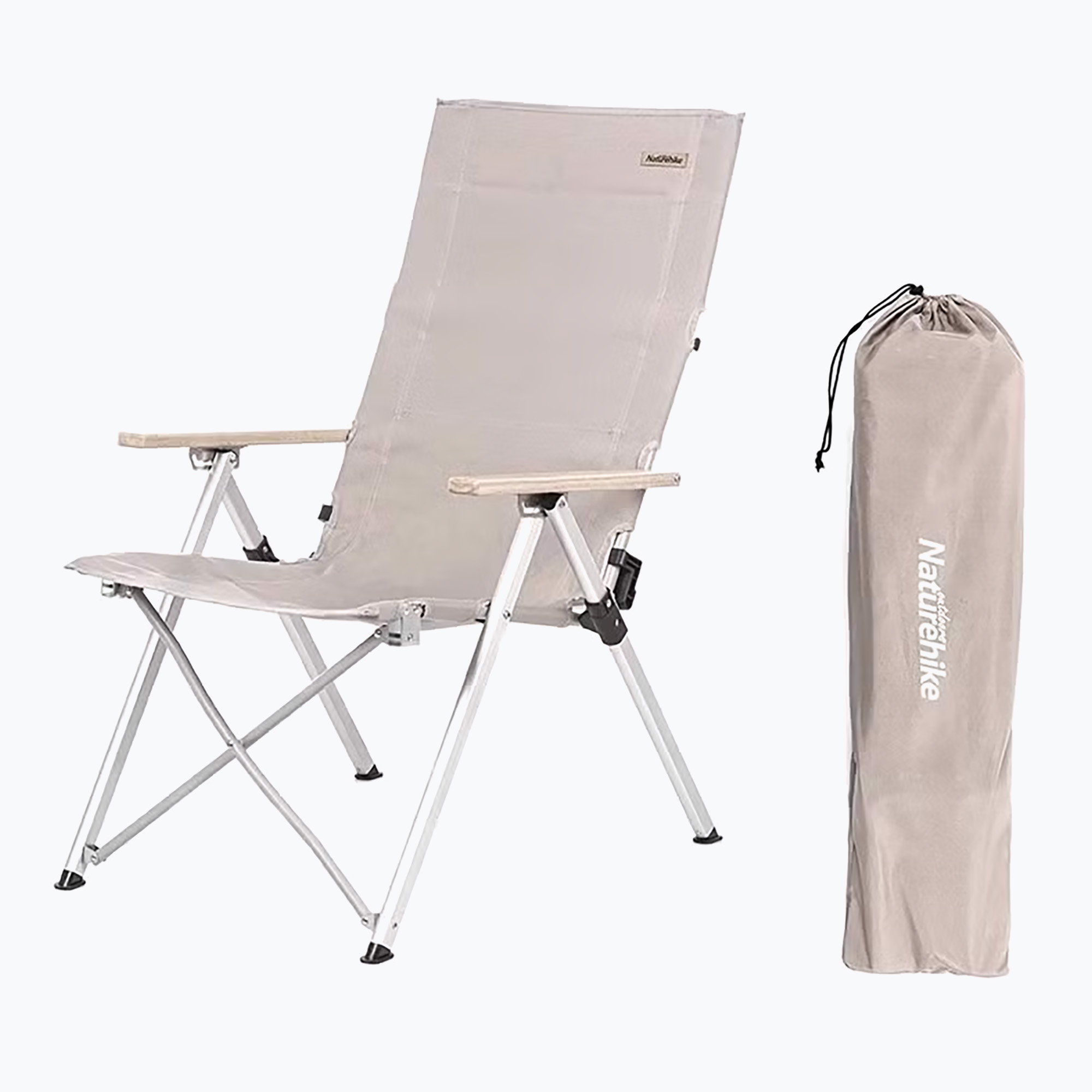 Туристически стол Naturehike Deck Chair khaki