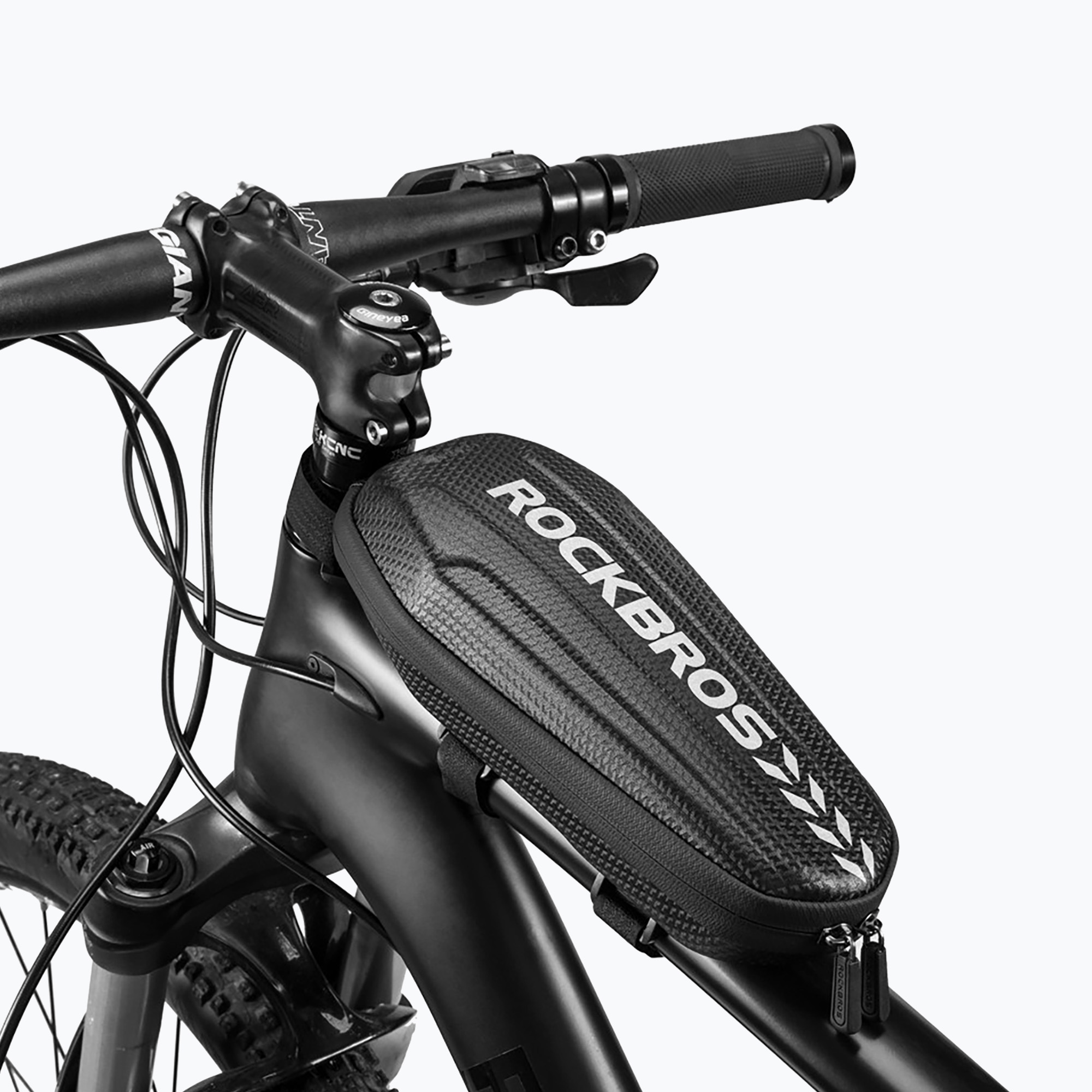 Cyklistická brašna na rám Rockbros B61 Bike Tube Bag L black