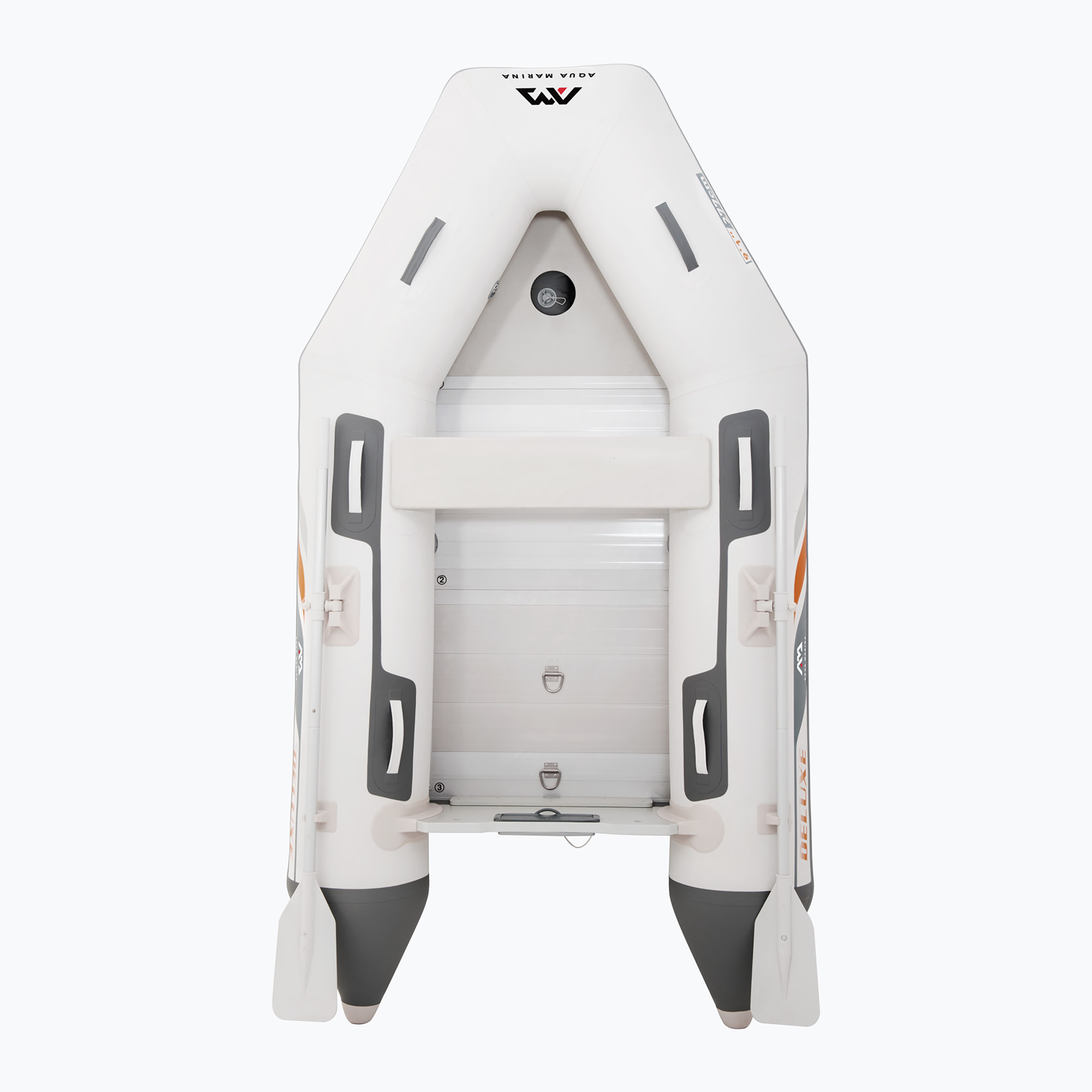 Триместна надуваема лодка Aqua Marina Deluxe Sports boat grey