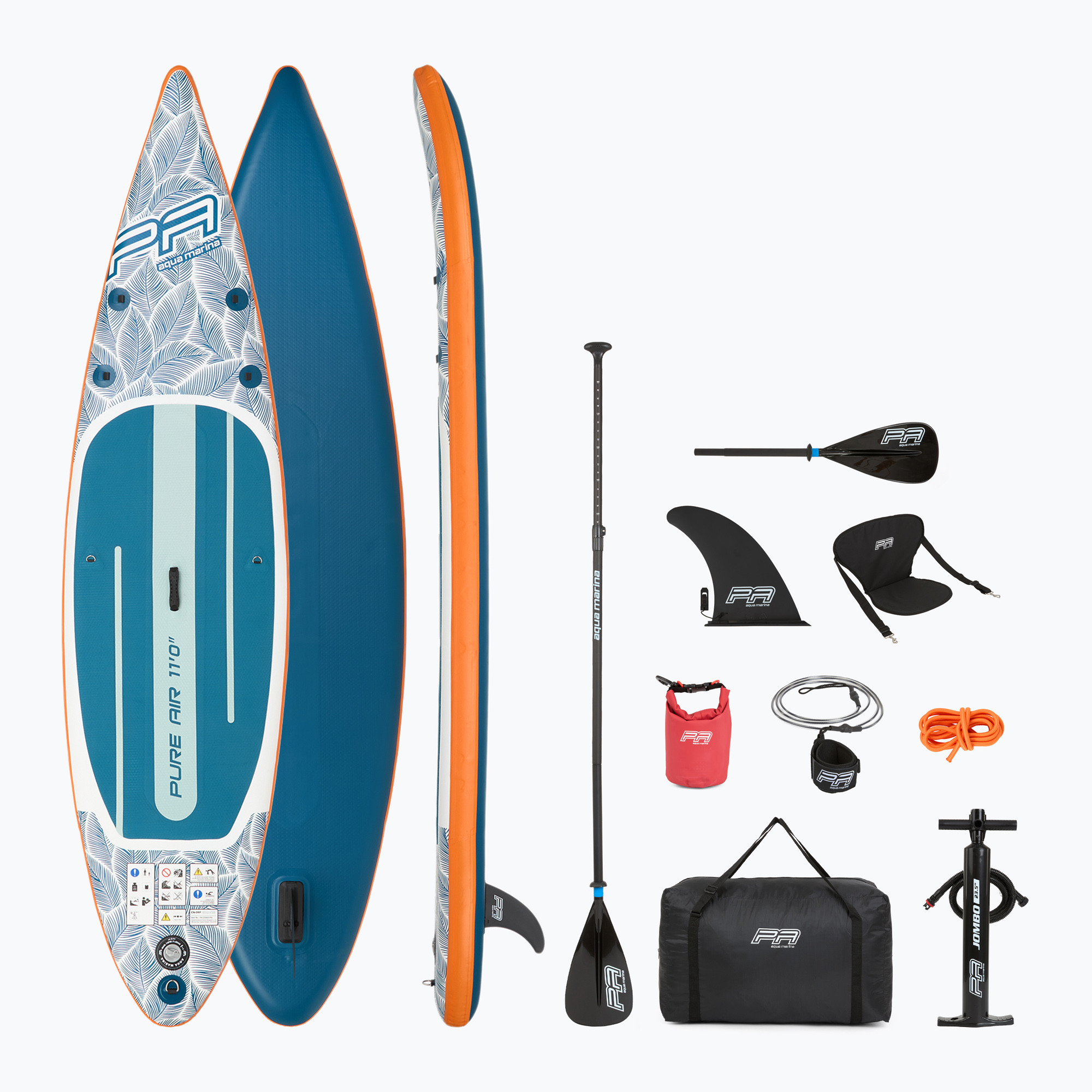 Zestaw deska SUP pompowana Aqua Marina Pure Air All-Round Sup-Kayak Hybrid 11'0