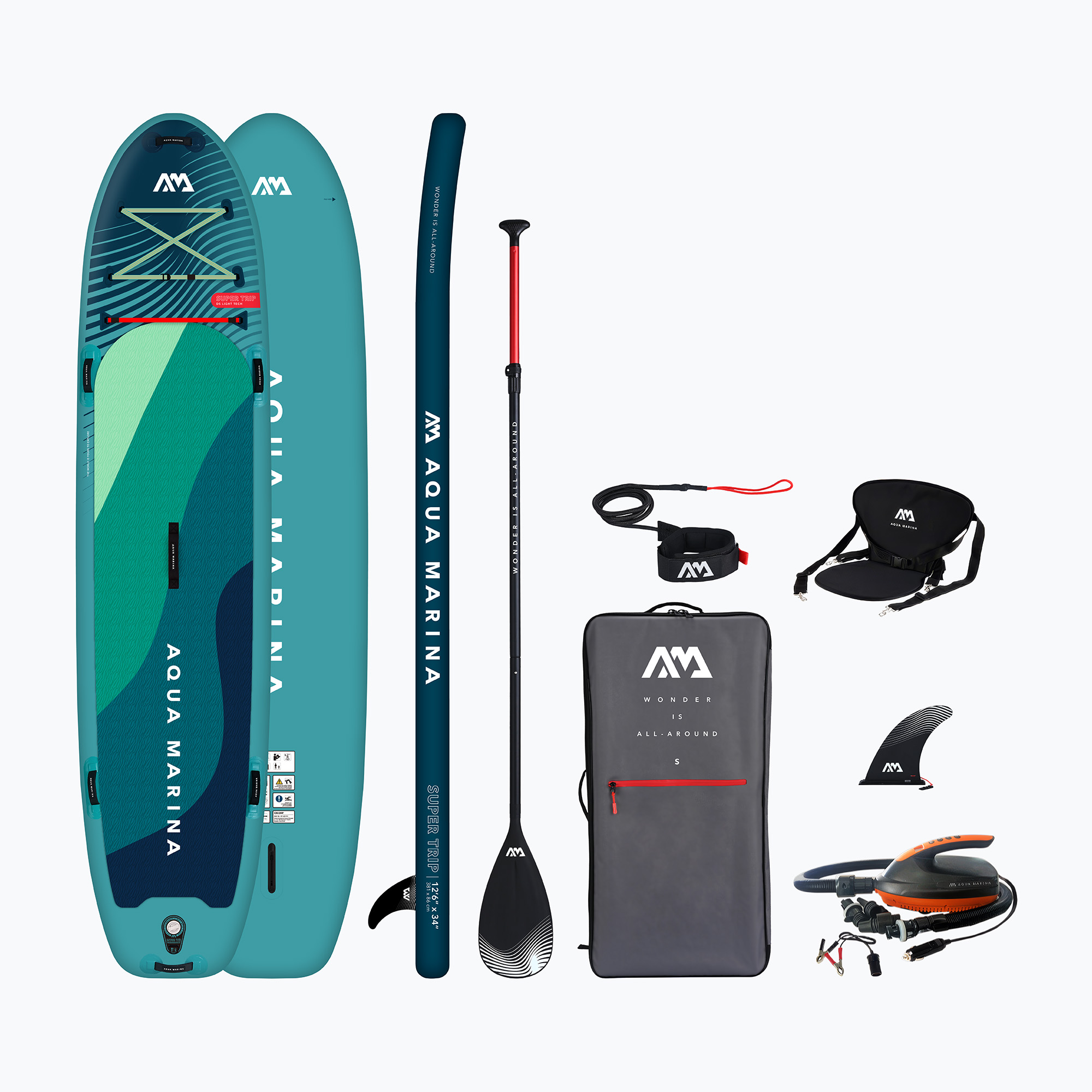 Set placă SUP gonflabilă Aqua Marina Super Trip Essential 12'6