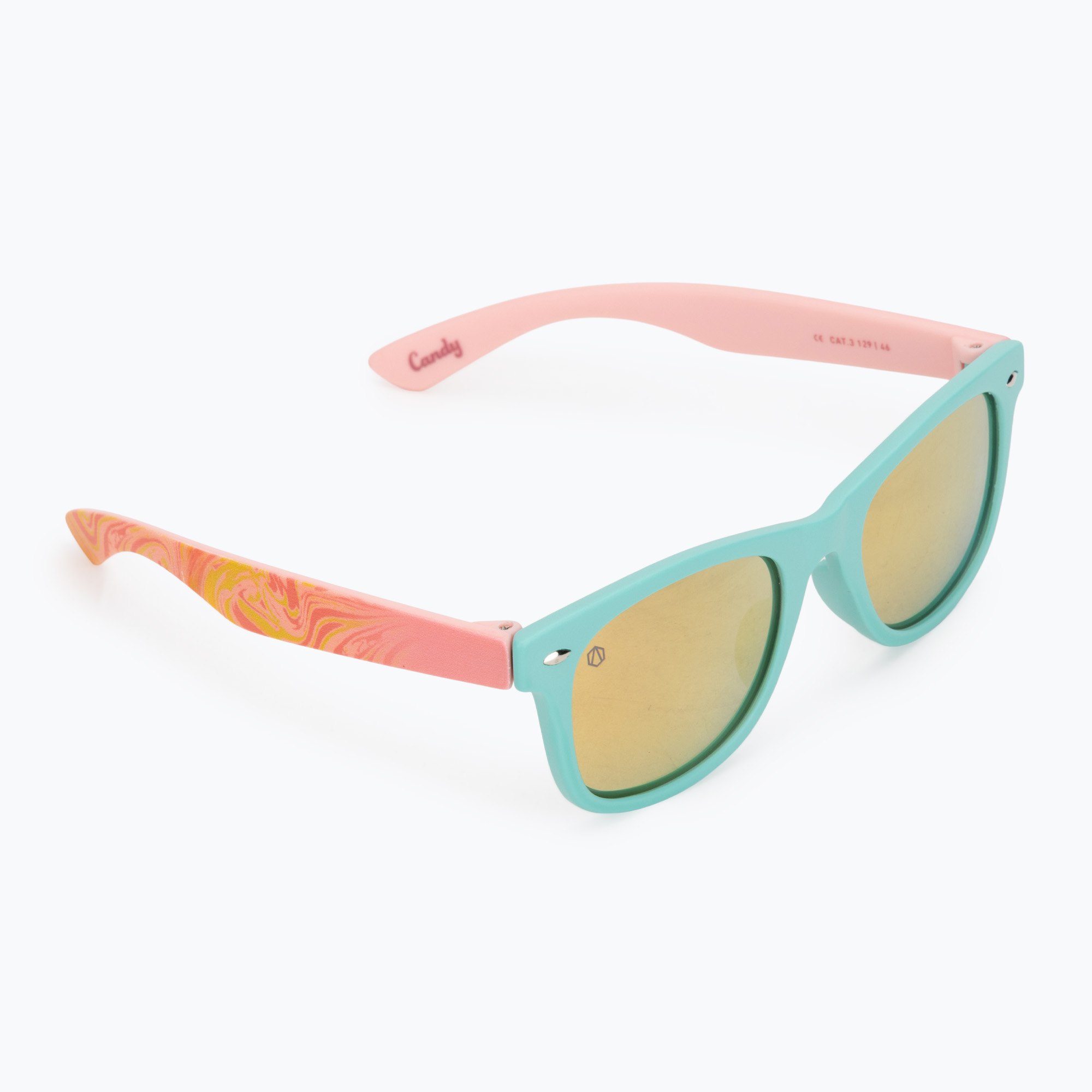 Ochelari de soare pentru copii Aztron Candy candy pink/twisty/polarized rainbow pink mir/grey.