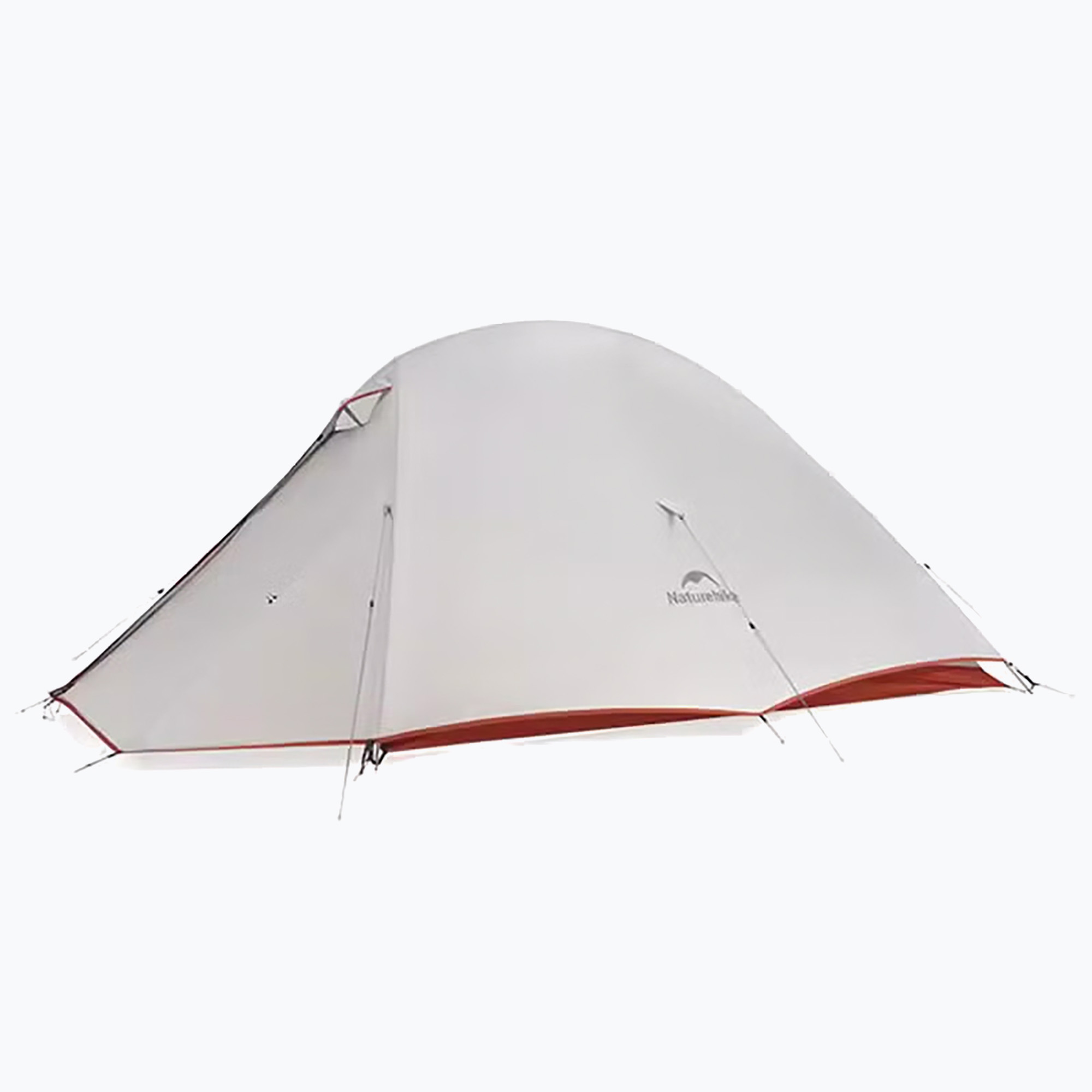 Палатка за трекинг 3-местна Naturehike Cloud Up 3 Pro 20D light gray/red