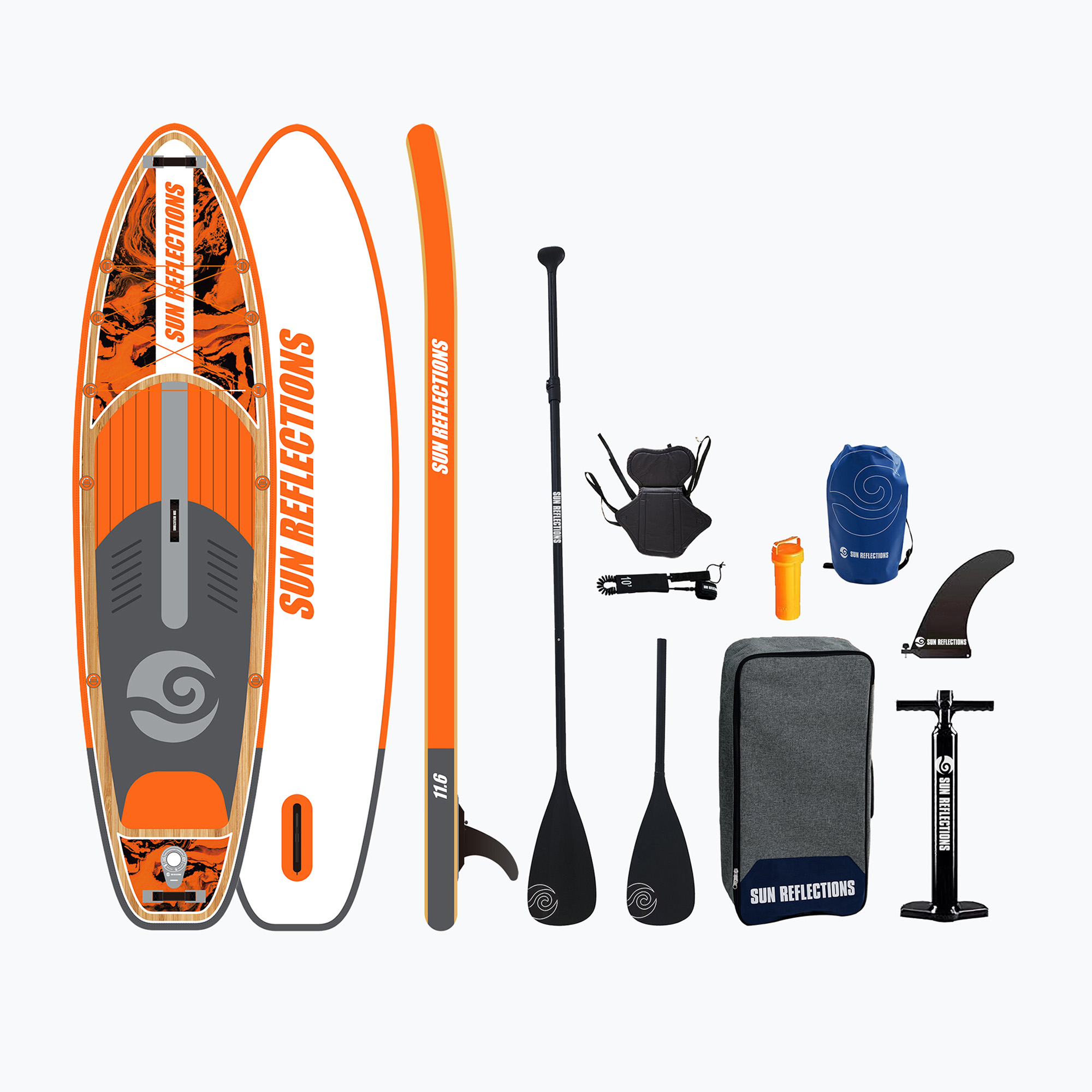 Zestaw deska SUP pompowana Sun Reflections XXL Combo 11'6