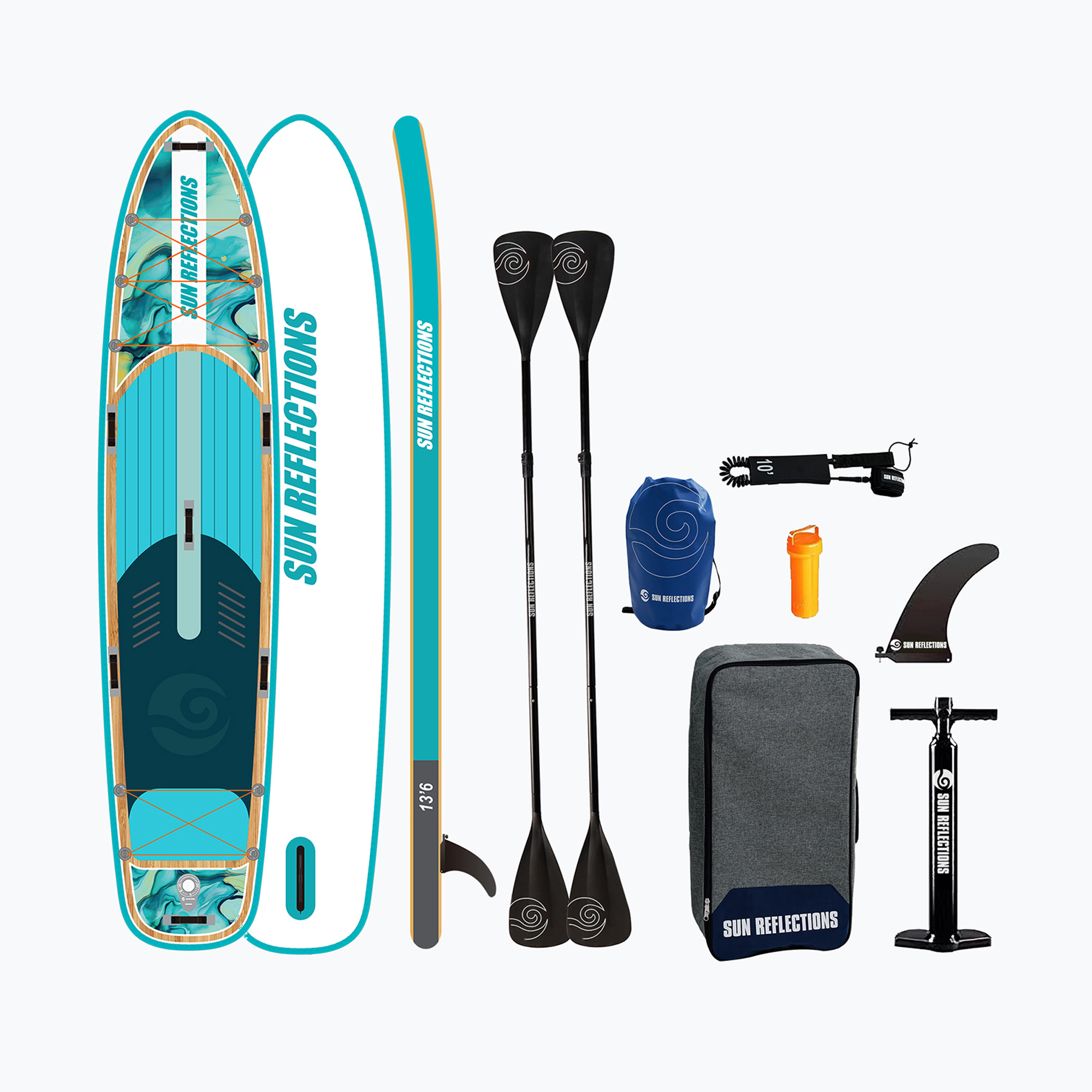 Zestaw deska SUP pompowana Sun Reflections Family Minicombo 13'6