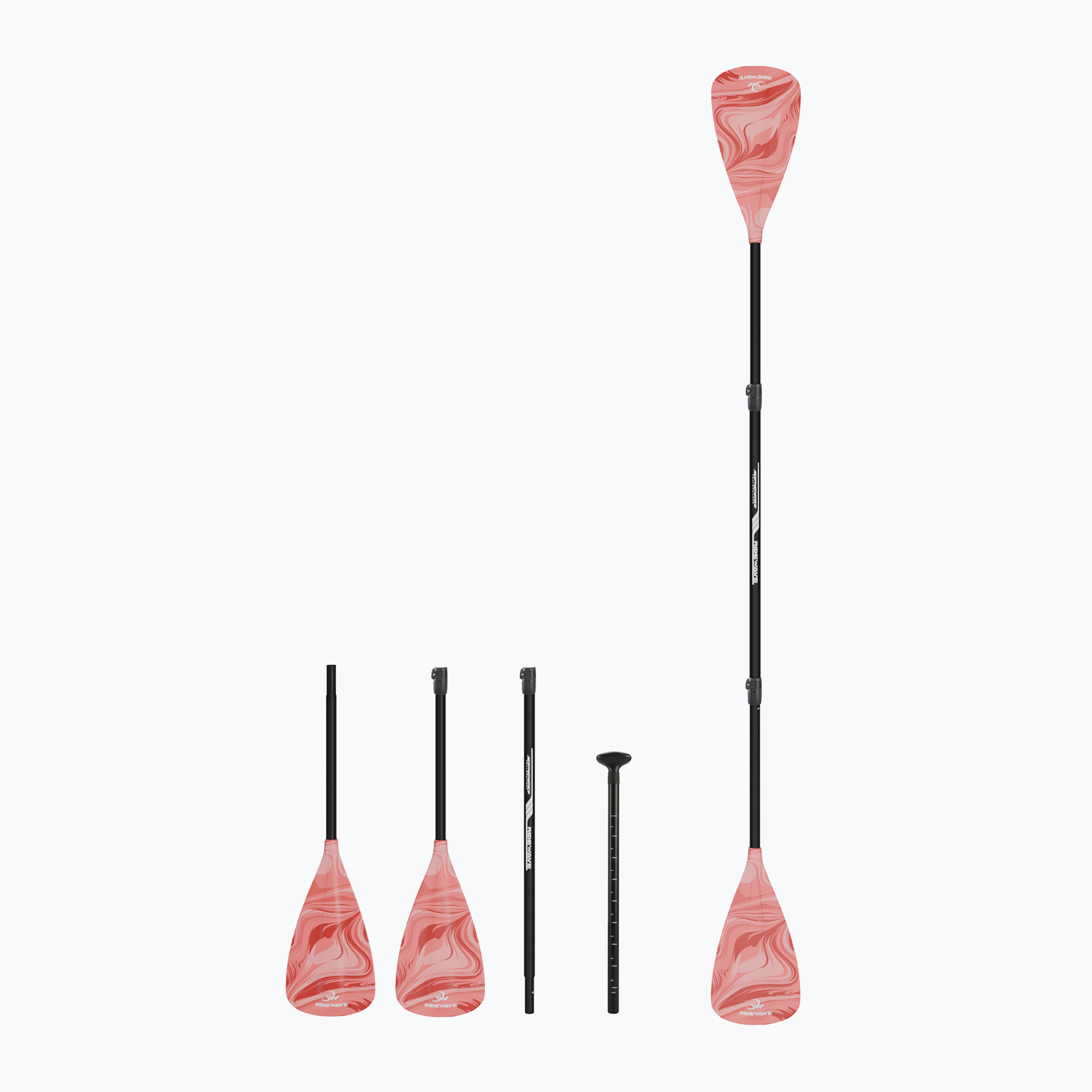 SUP/Kayak 4-piece paddle RIDEWAVE Sea-Disturbing Combo