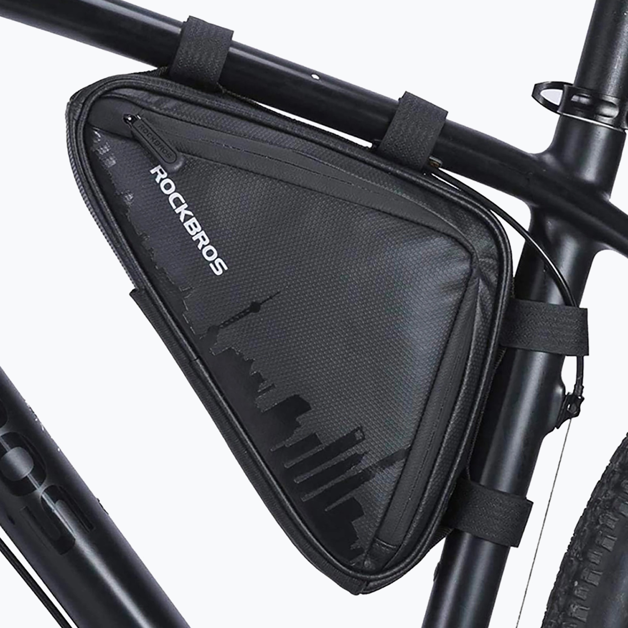 Geantă de bicicletă pentru cadru Rockbros B39-2 1,5 l black (B39-2)