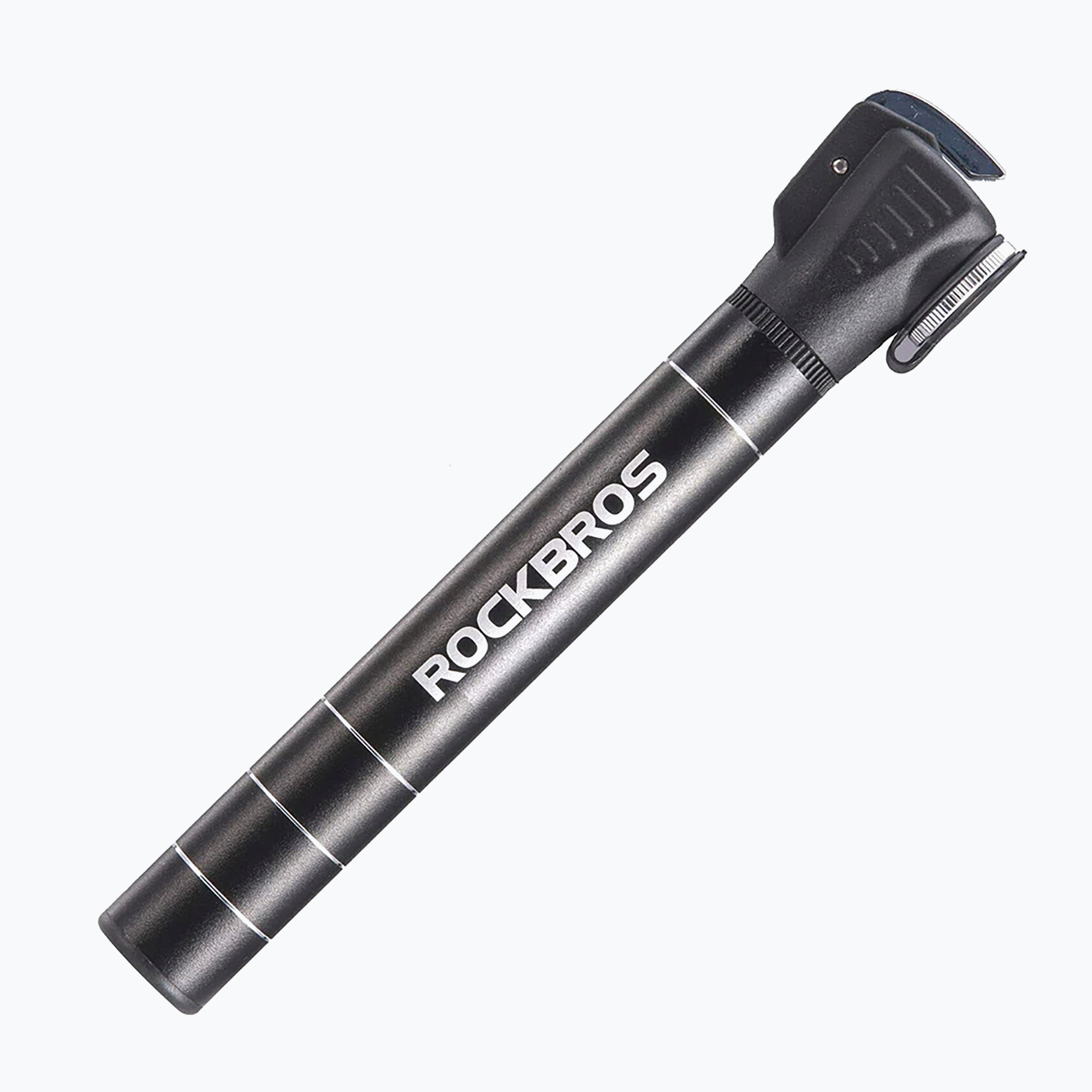 Pompa per bicicletta Rockbros JG-1040B 100psi nero (100 Psi) (JG-1040B)