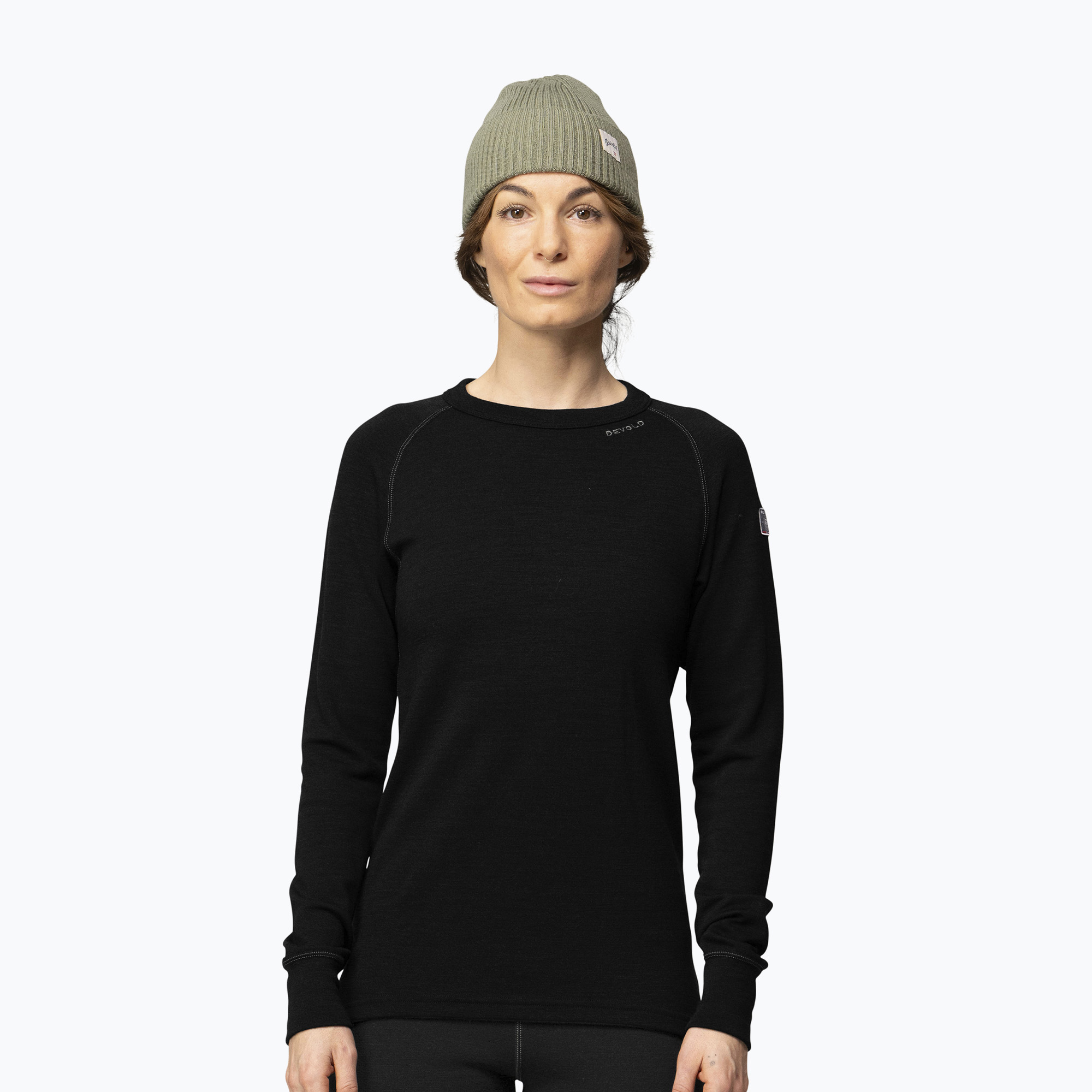 Дамски термоактивен суитшърт Devold Expedition Merino 235 black