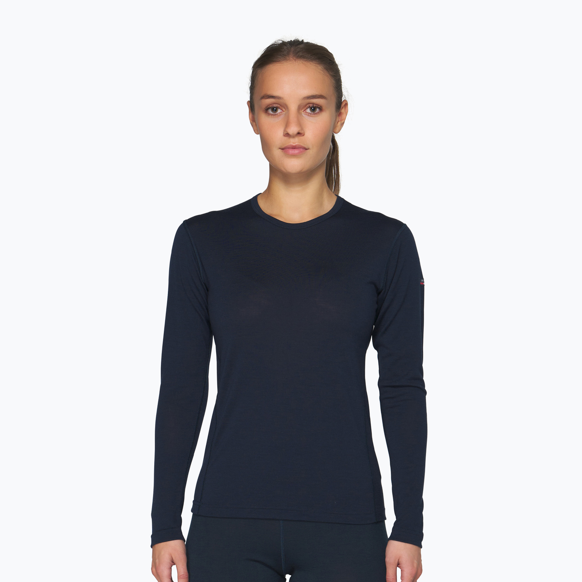 Дамски термоактивен суитшърт Devold Breeze Merino 150 ink