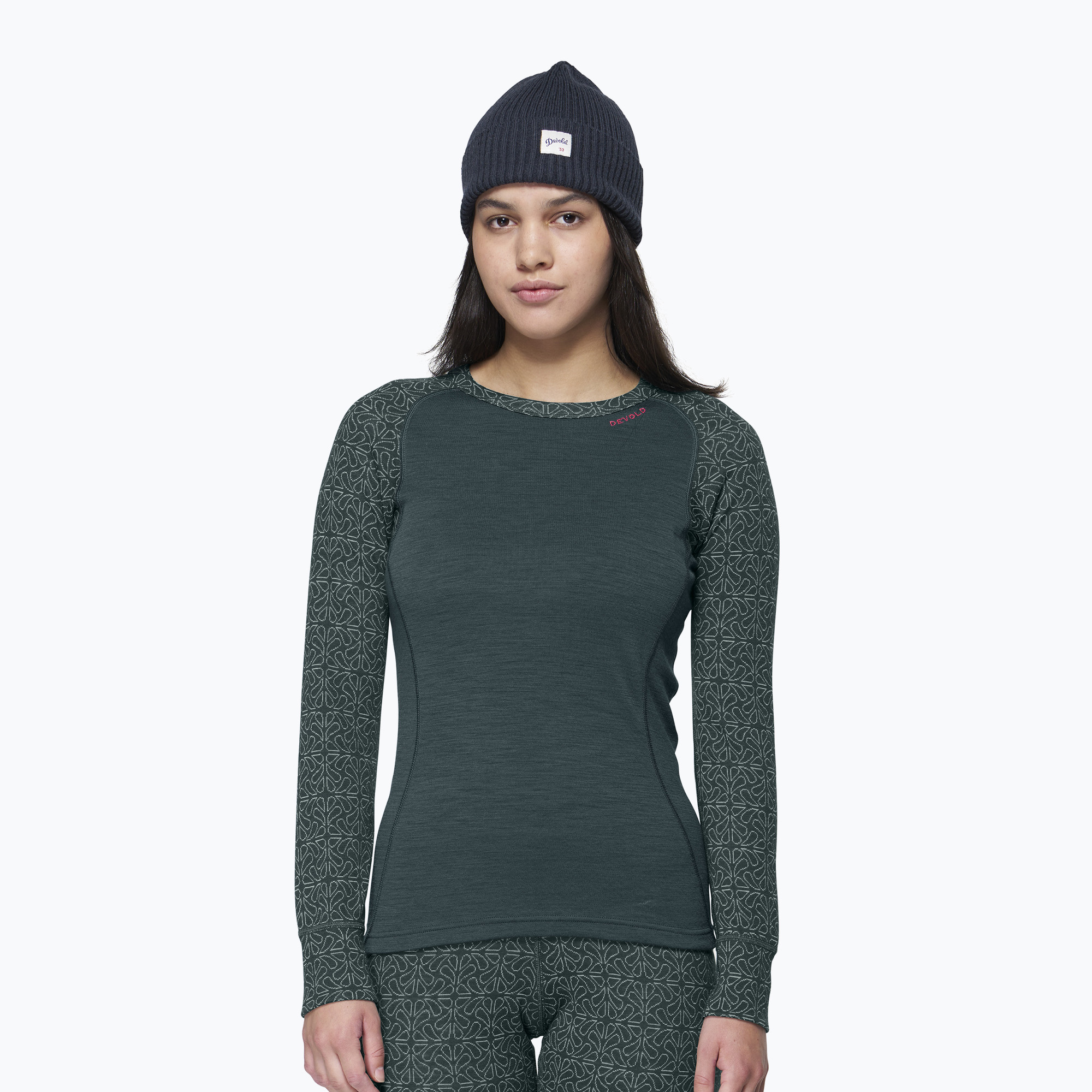 Bluză termoactivă pentru femei Devold Duo Active Merino 205 woods