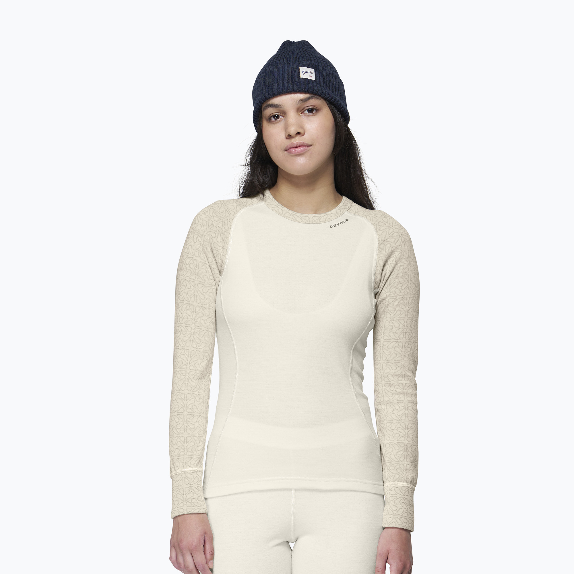 Dámska termo bielizeň Devold Duo Active Merino 205 raw white