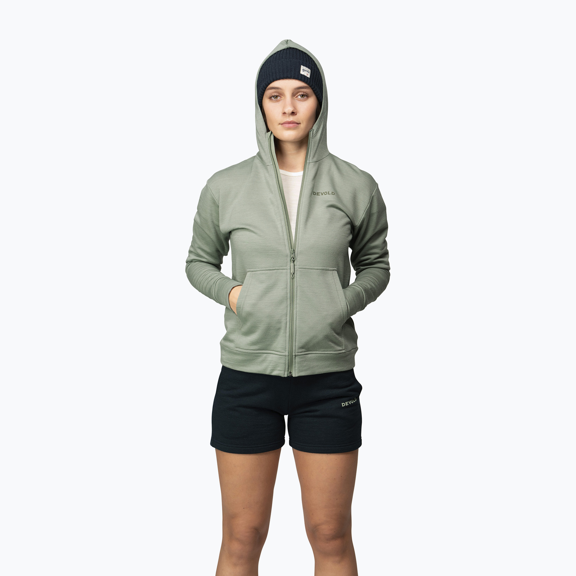 Dámska mikina Devold Everyday Zip Hoodie fog