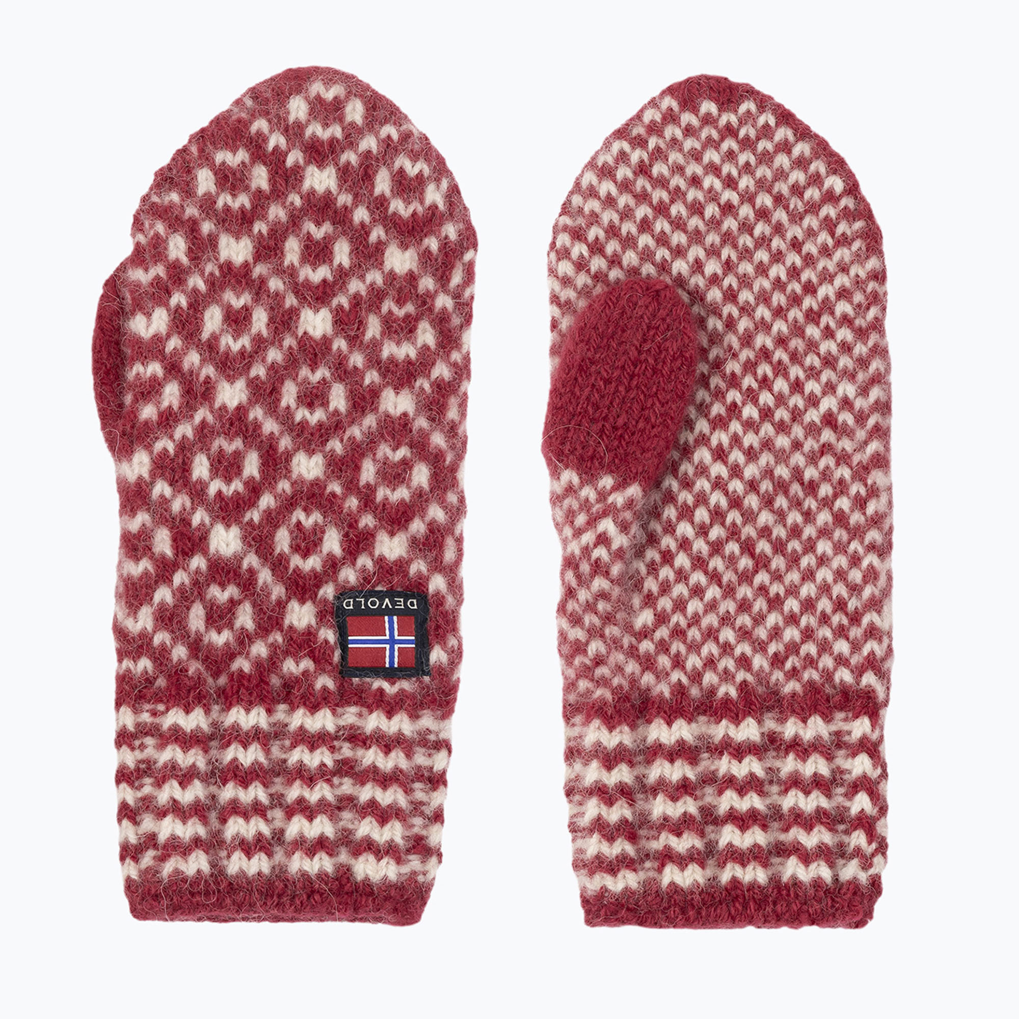 Ръкавици Devold Svalbard Wool Mitten hindberry/offwhite
