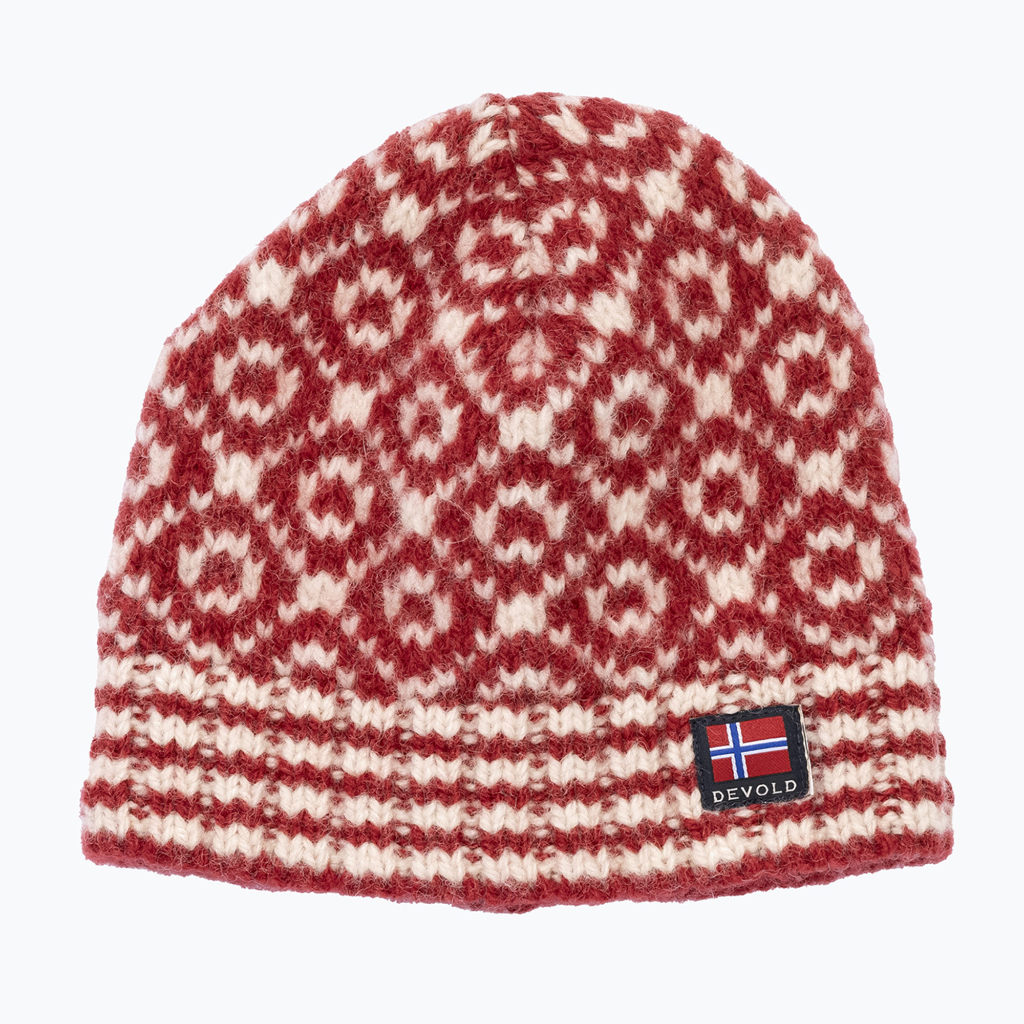 Căciulă de iarnă Devold Svalbard Wool hindberry/offwhite