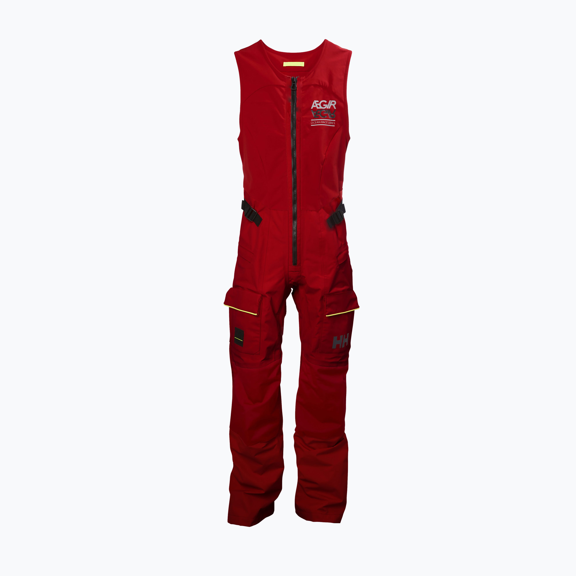 Kombinezon żeglarski damski Helly Hansen Aegir Race Salopette alert red 