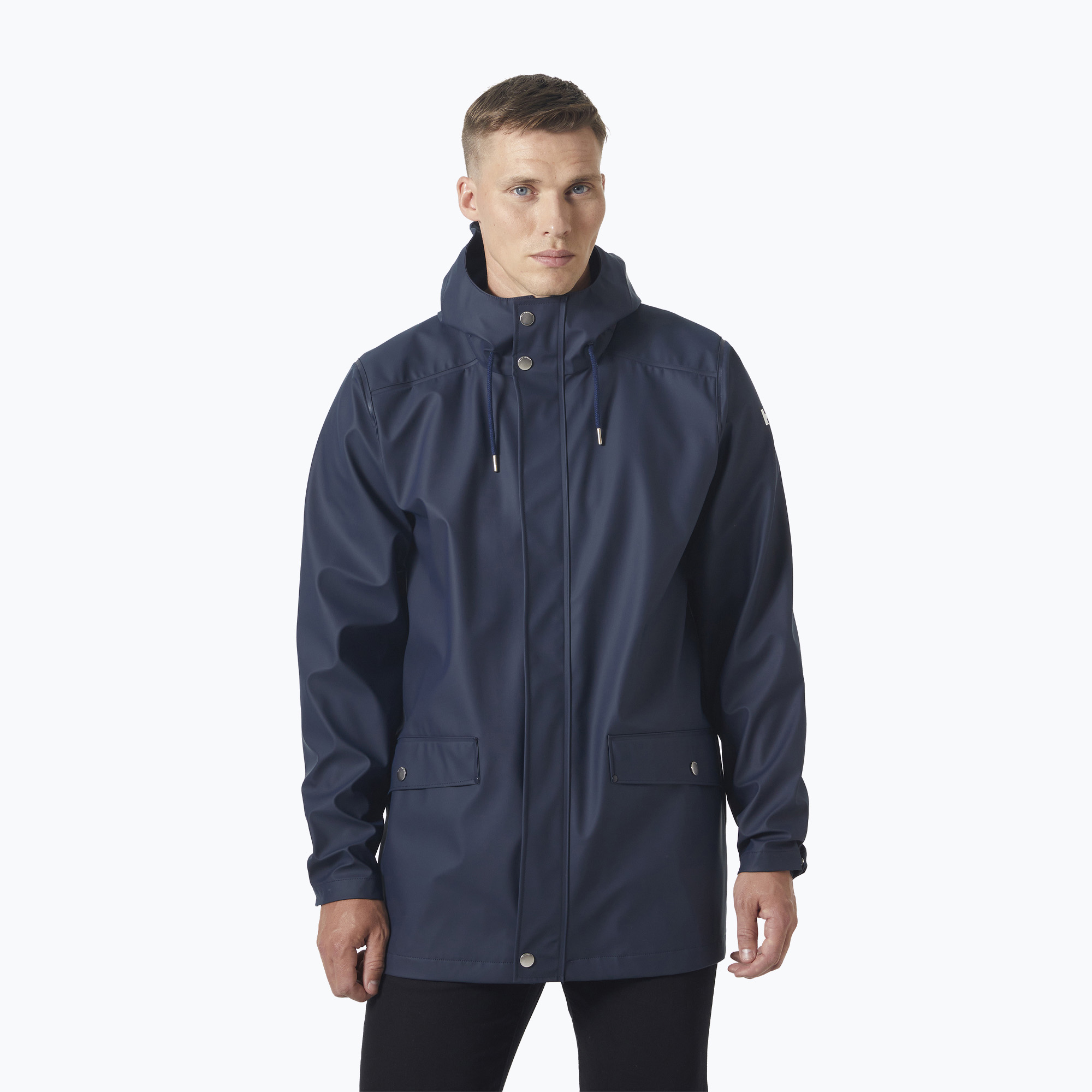 Płaszcz przeciwdeszczowy męski Helly Hansen Moss Rain Coat navy 