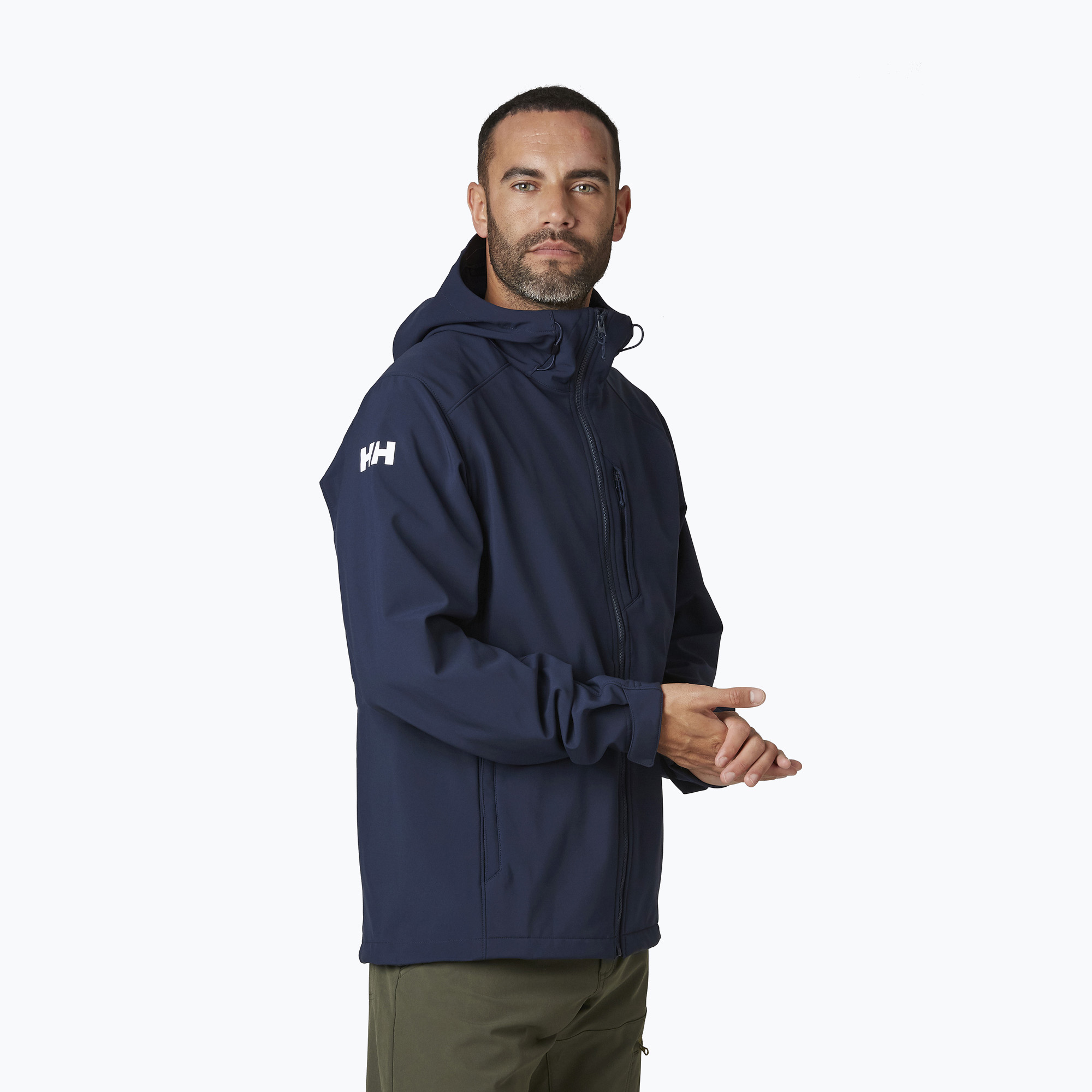 Helly Hansen bărbați Paramount cu glugă jachetă softshell cu glugă albastru marin 62987_990 (Paramount Hooded Softshell 62987_597)