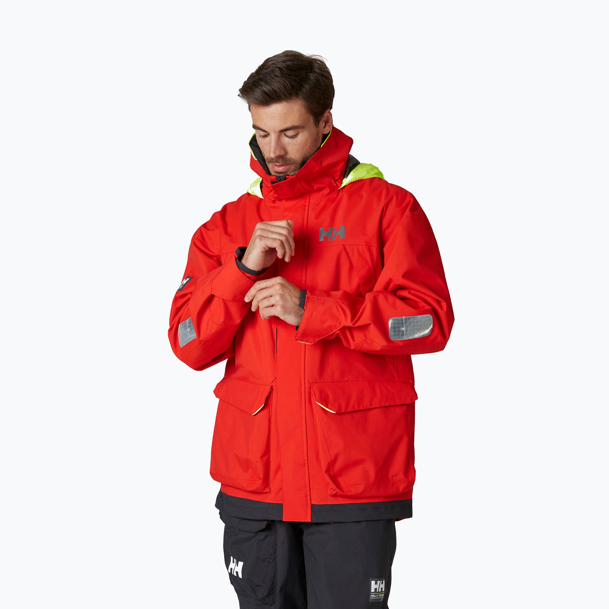 Kurtka żeglarska męska Helly Hansen Pier 3.0 alert red 