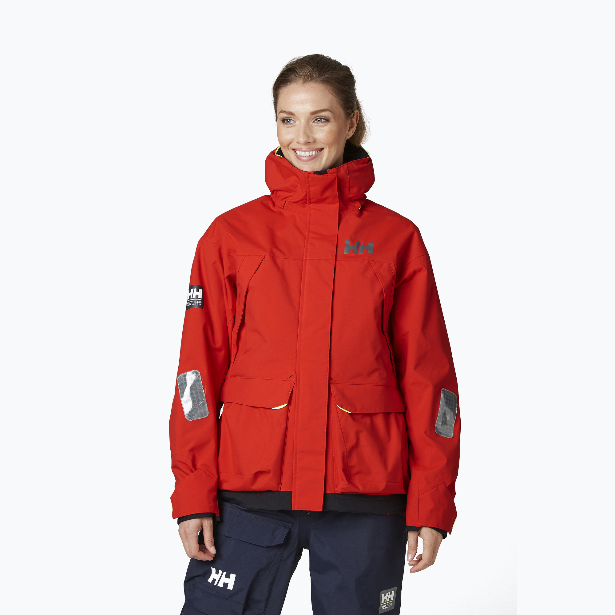 Kurtka żeglarska damska Helly Hansen Pier 3.0 alert red 