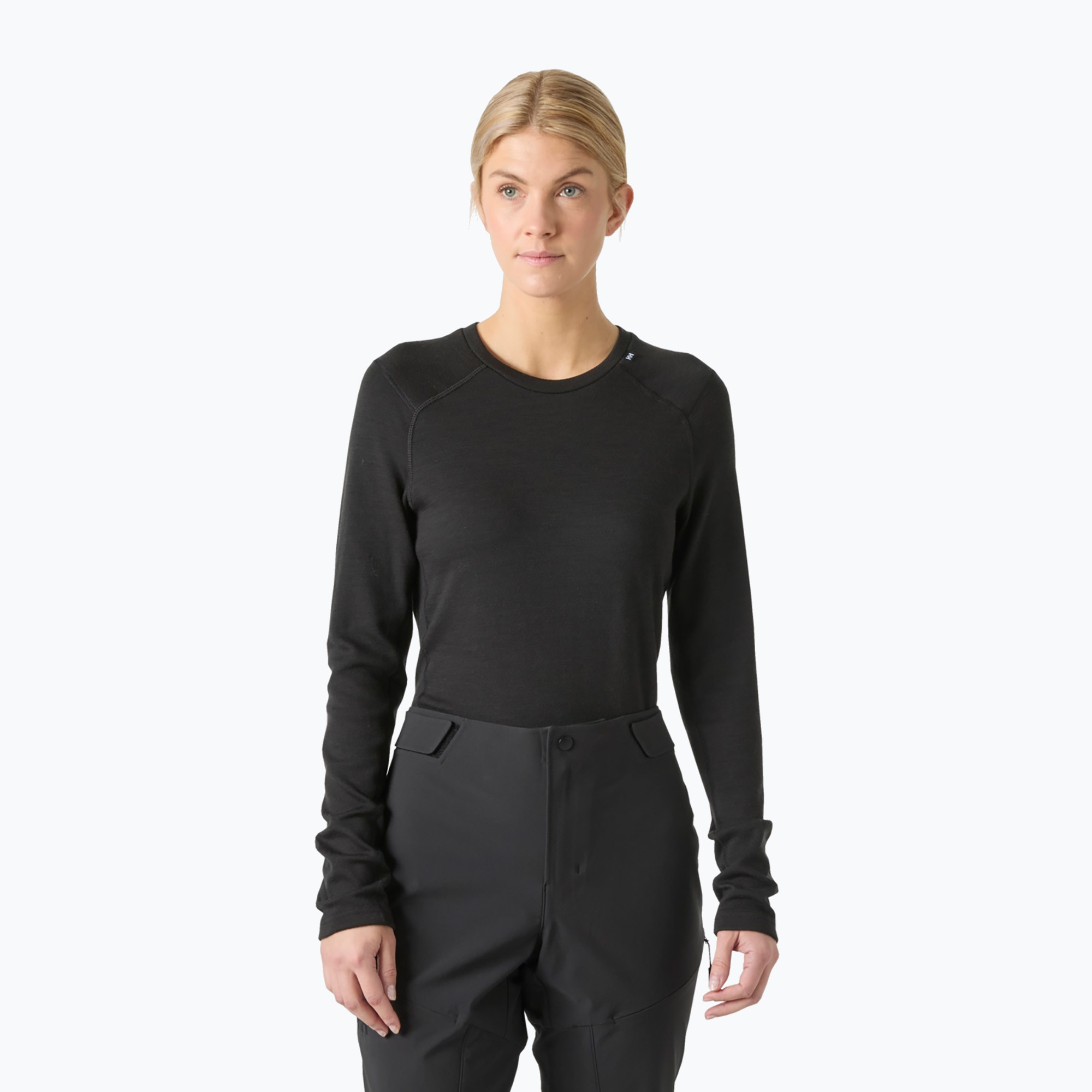 Bluză termoactivă pentru femei Helly Hansen Lifa Merino Midweight black