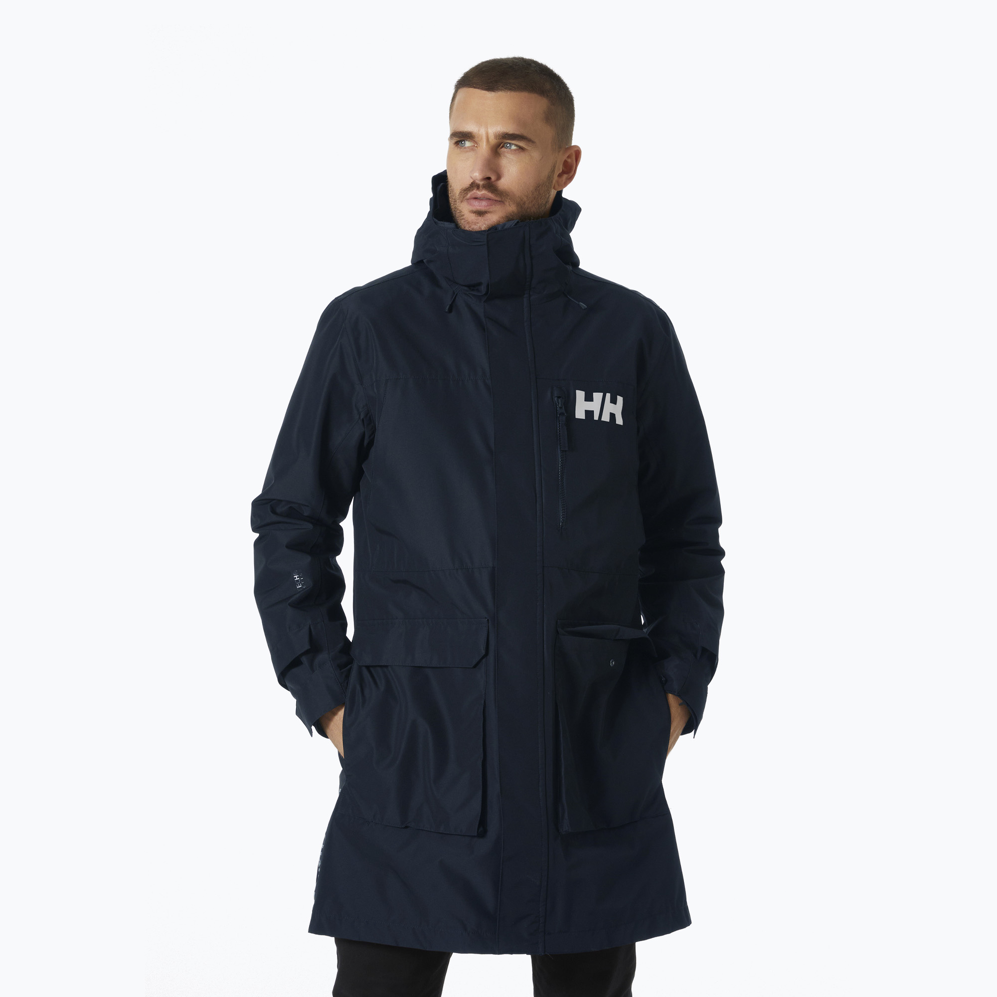 Kurtka przeciwdeszczowa męska Helly Hansen Rigging Coat navy 