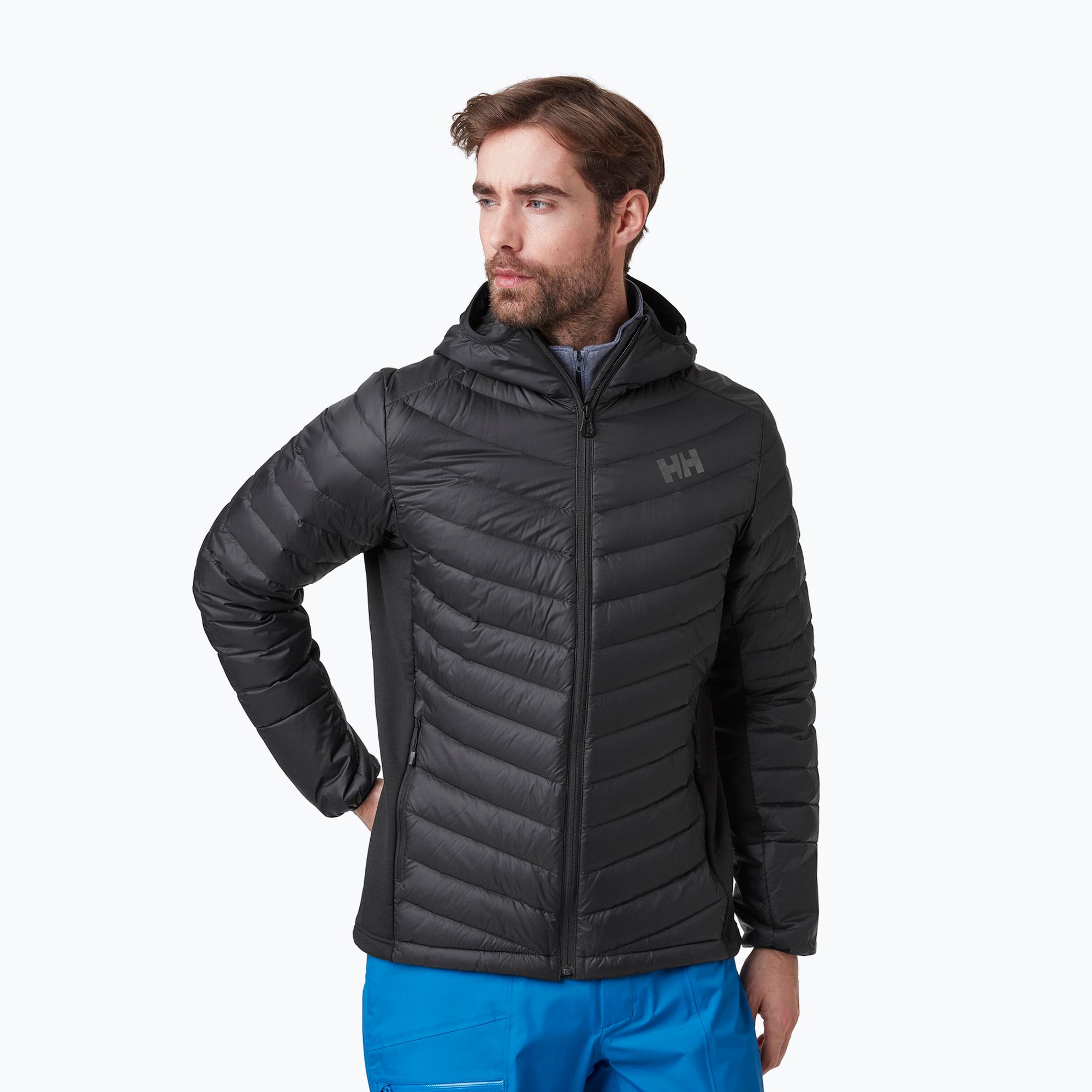 Kurtka hybrydowa męska Helly Hansen Verglas Hooded Down Hybrid Insulator black 